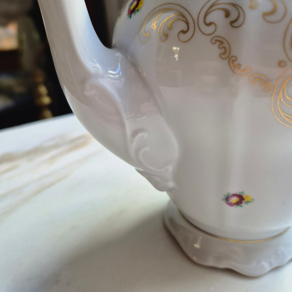 Vintage Porzellan Kaffe-oder Teekanne von Weimar