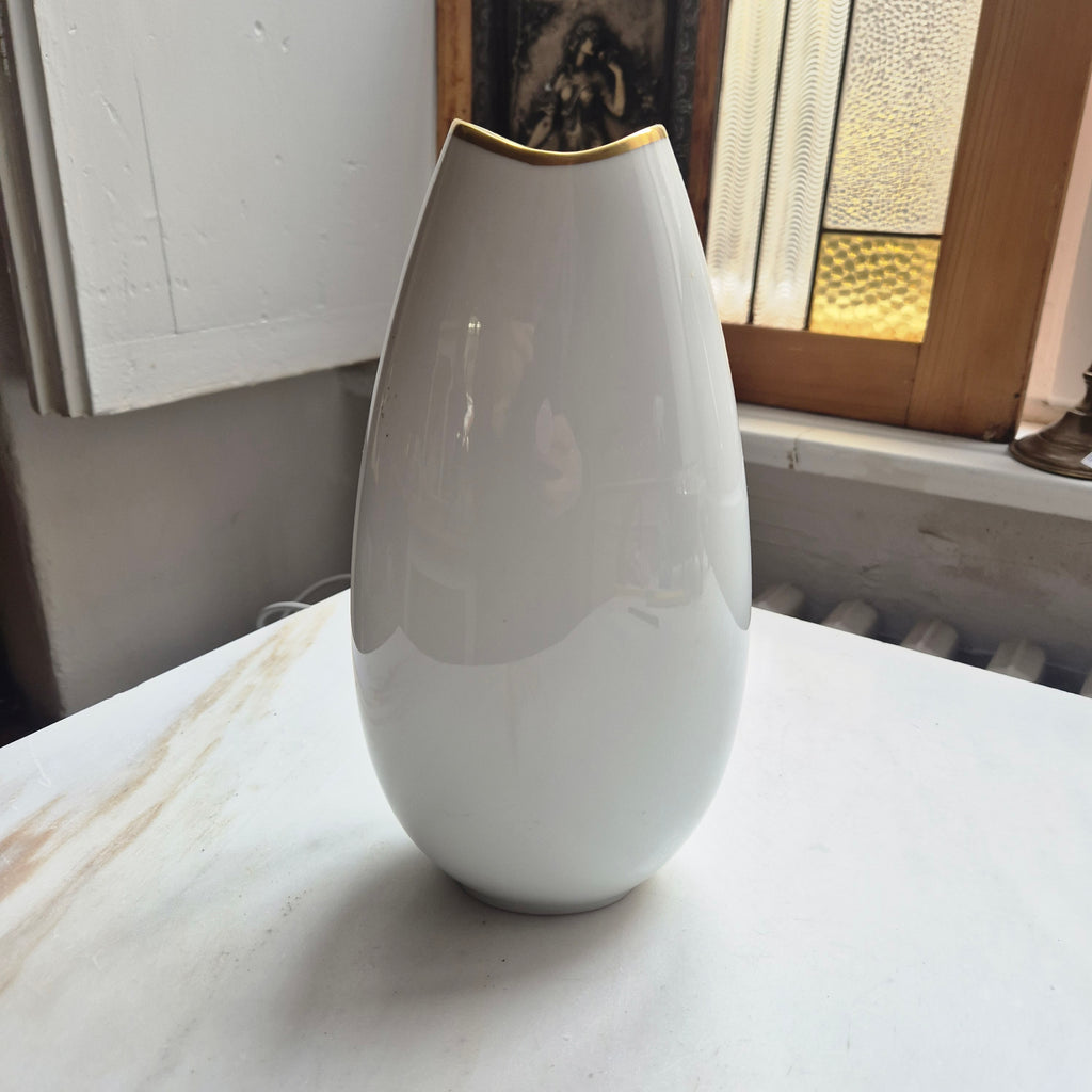 Handbemalte Porzellan Vase von Thomas Vintage Germany 40er Jahre