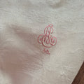 Antikes Jugendstil Baumwolle Damast Küchen-&Geschirrtuch Monogramm A.E. Nr.45 mit Liegerand