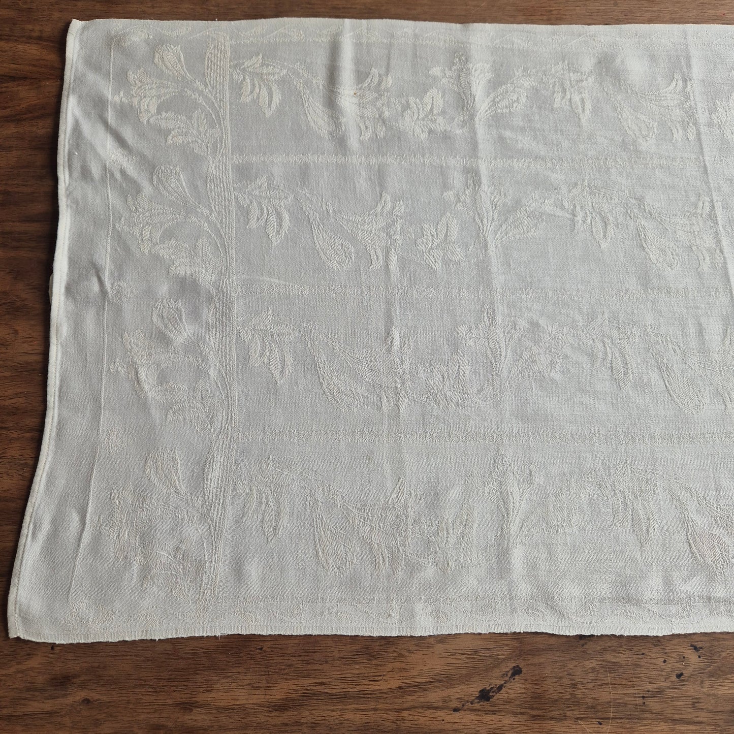 2x Antike Jugendstil Küchen-&Geschirrtücher Damast cremeweiß Monogramm E.Z. 🤍