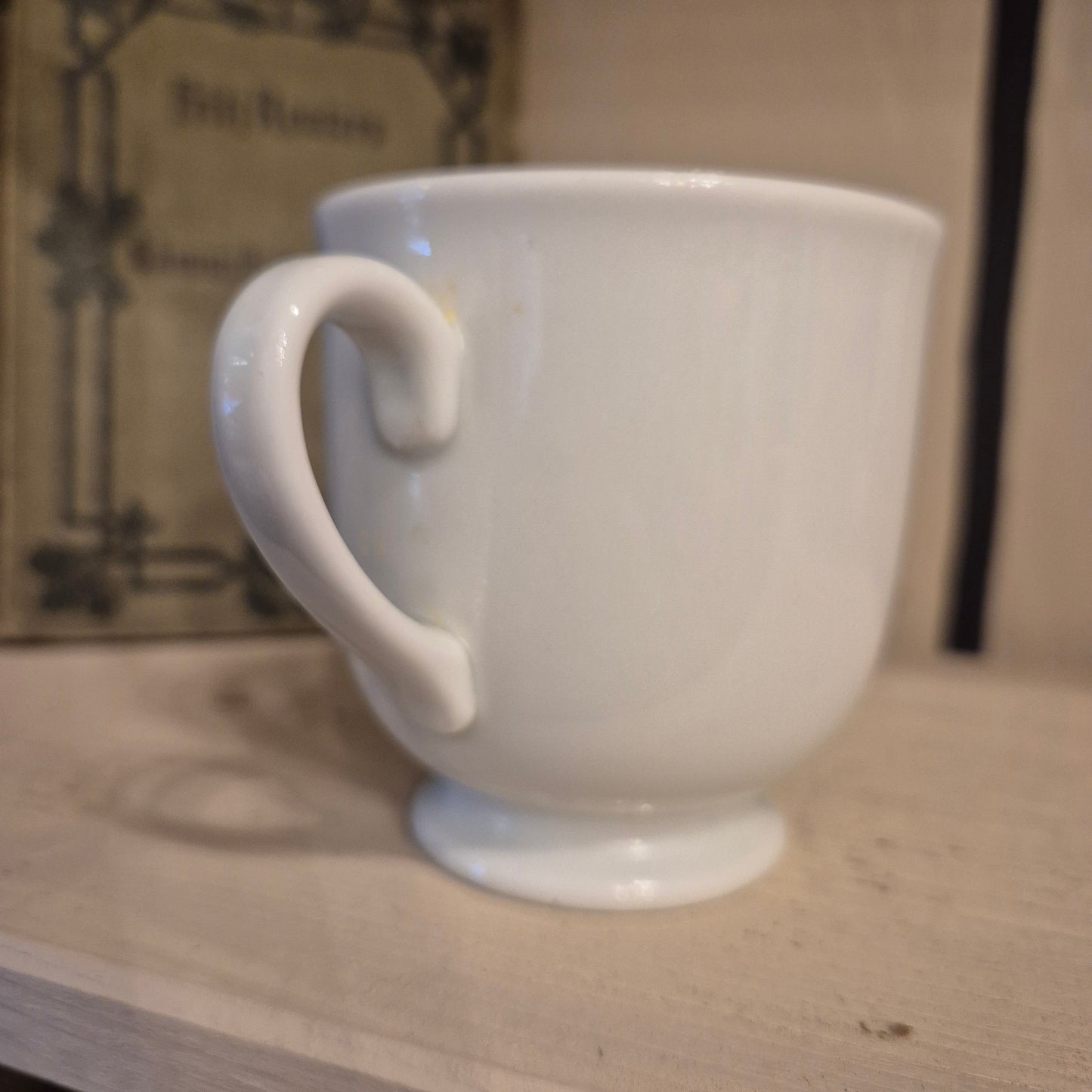 Antike Kindertasse Kakao Tasse Porzellan Lilien Austria  Struwwelpeter Suppenkasper