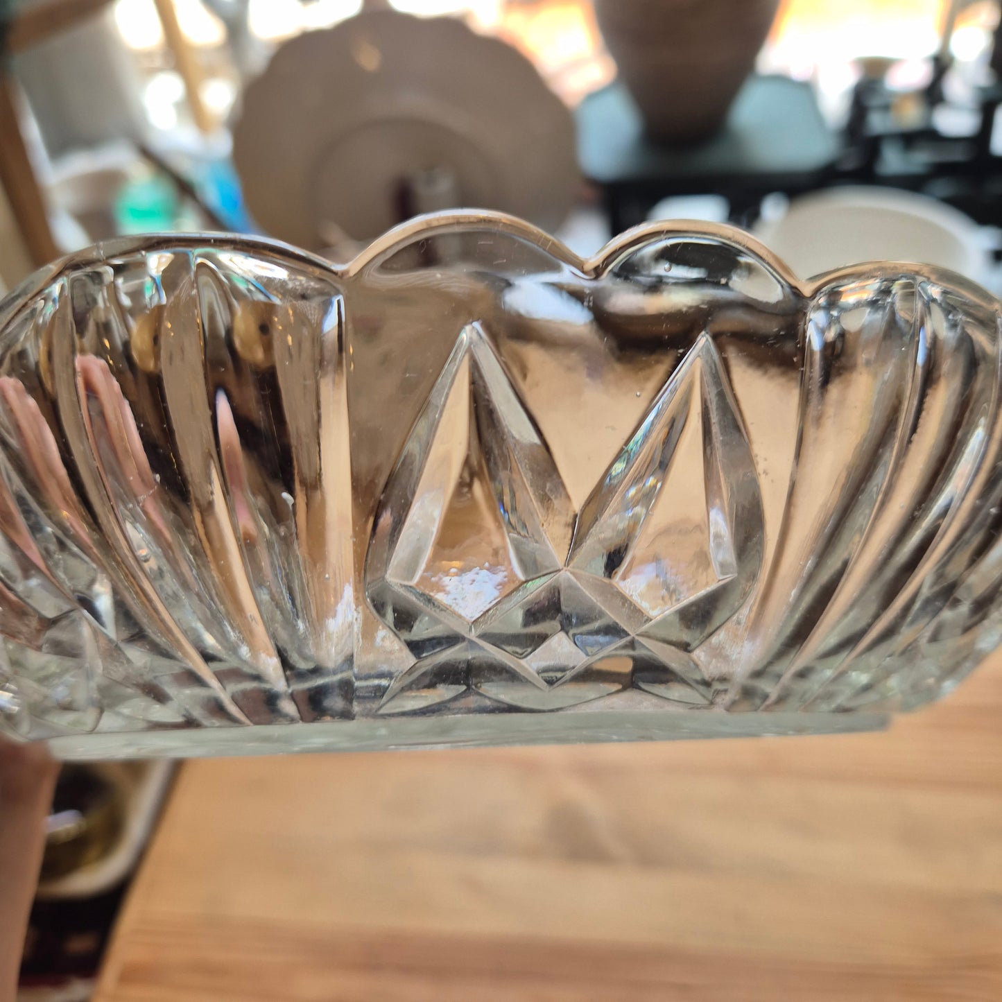 Vintage Servierteller Obstmotiv Obstteller 70er Jahre Glas rund
