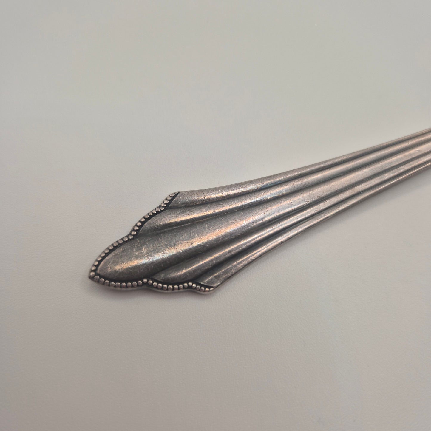 Antike Jugendstil Kuchengabel – Silberfarben / Versilbert