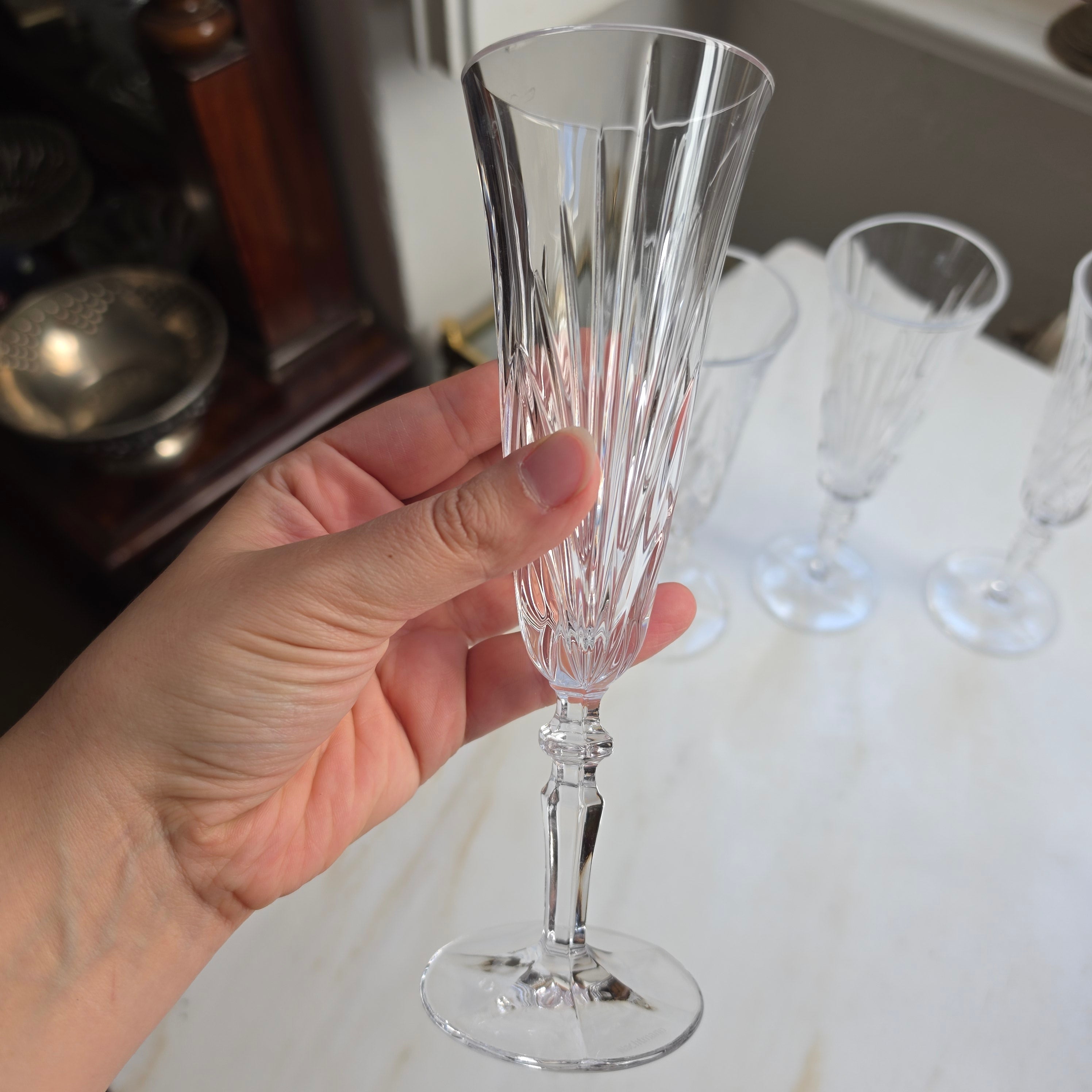 4x Edle Kristall-Champagnerkelche von Nachtmann – Zeitlose Eleganz für prickelnde Momente
