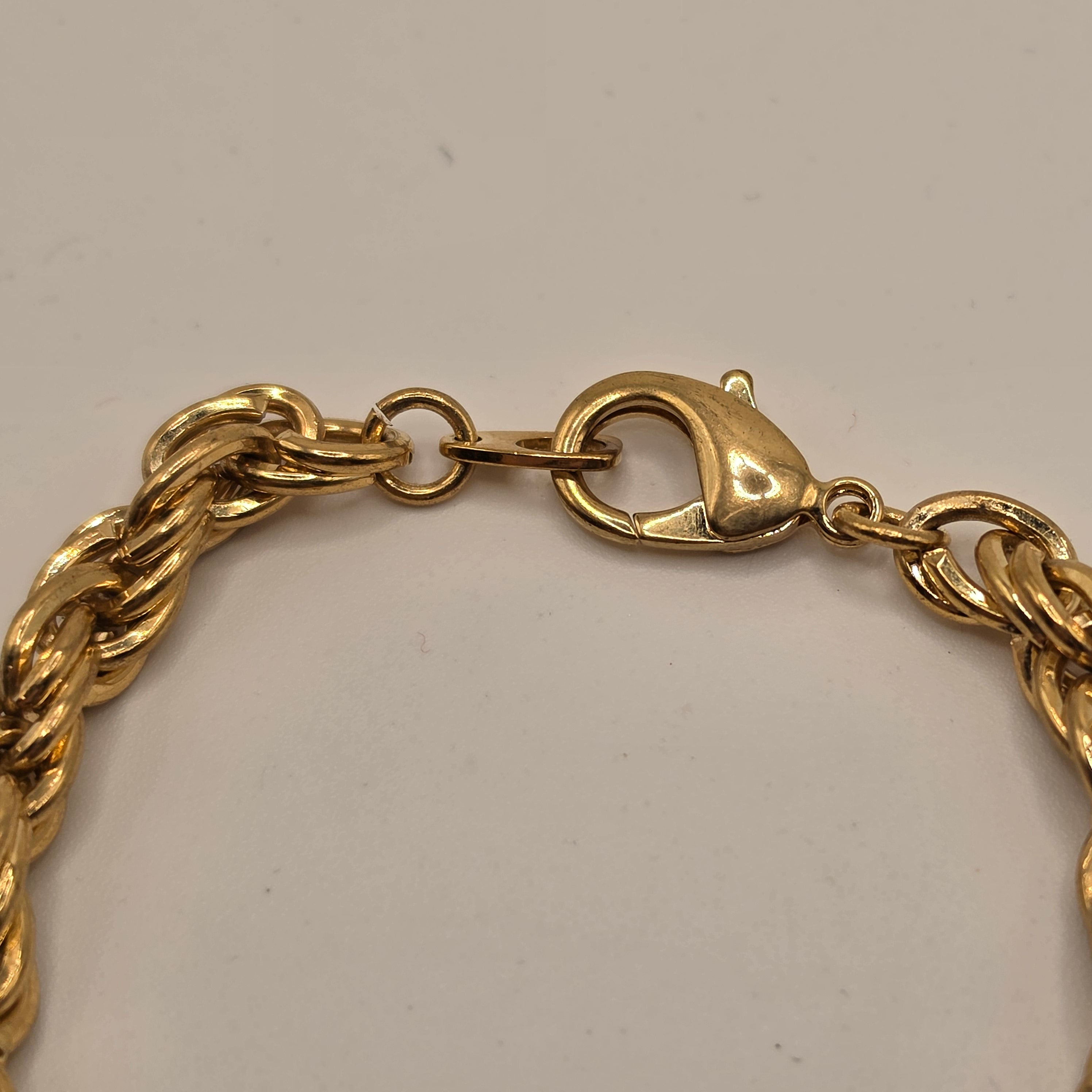 Elegantes Kordelarmband in edler Gold-Optik