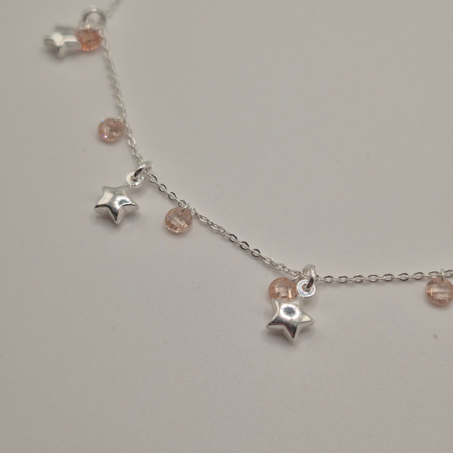 Zartes Fußkettchen Silber 925 Sterne