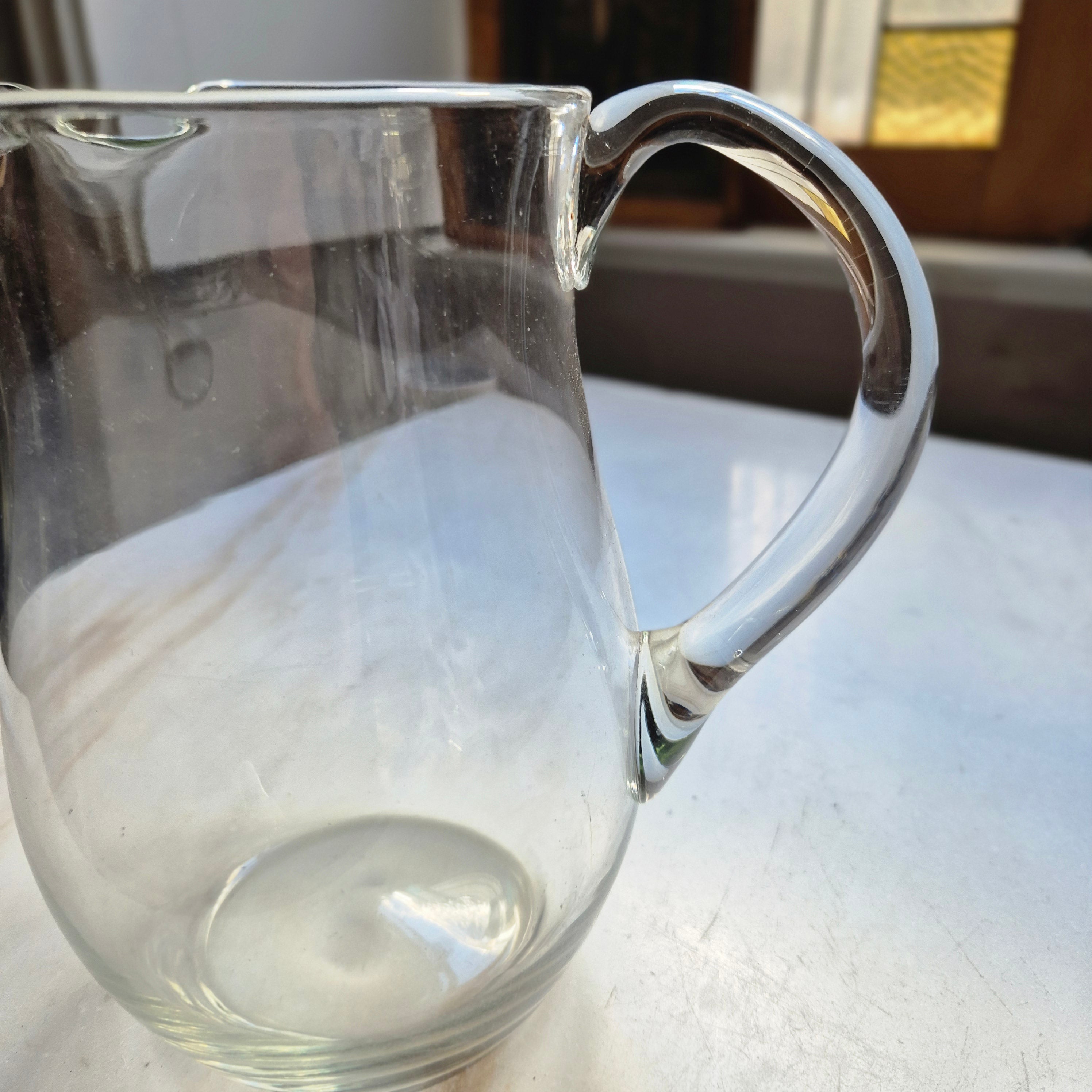 Vintage Glaskrug für Wasser oder Saft