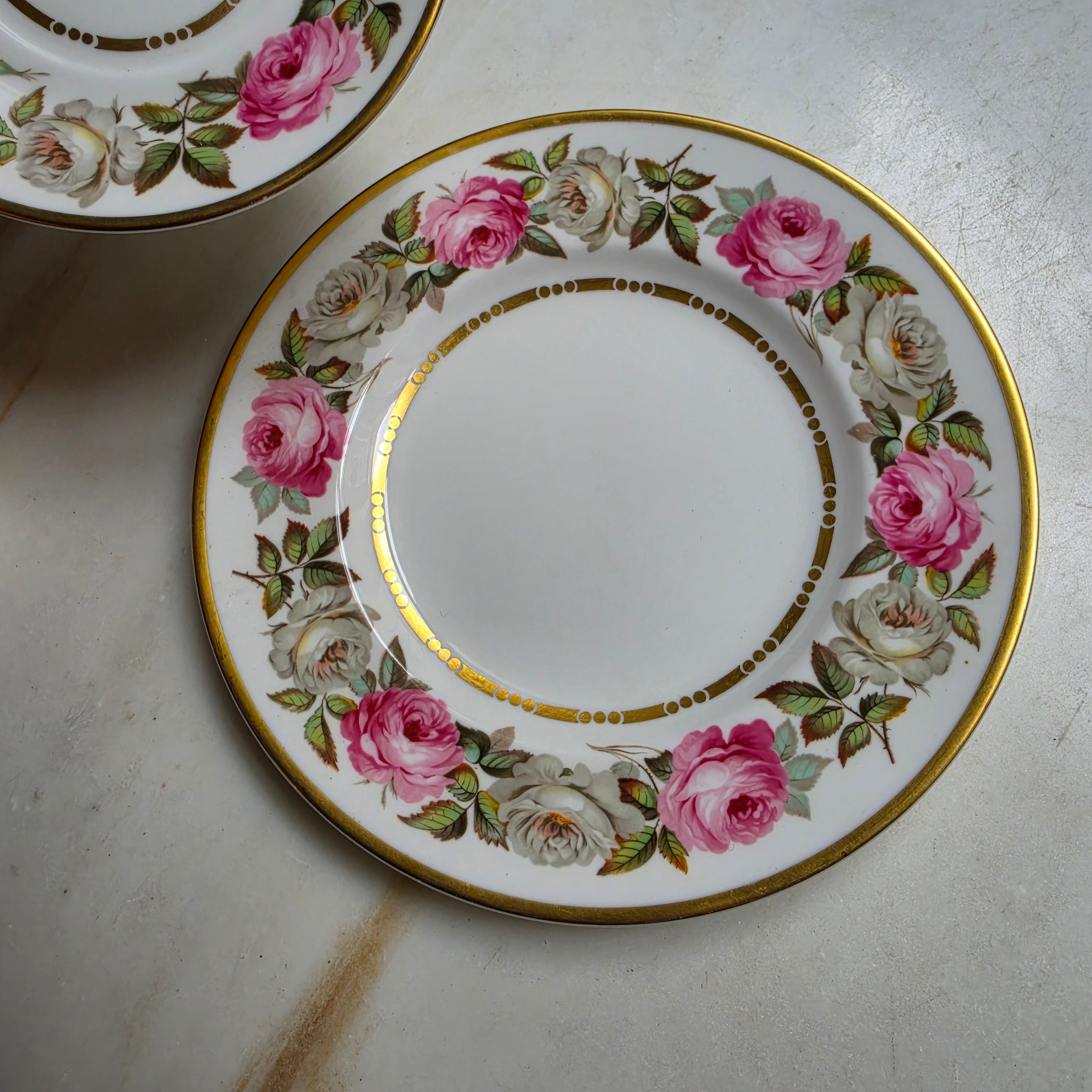Royal Worcester Fine Bone China England 1969 Royal Garden Kaffee / Tee Sammeltasse mit Kuchenteller Blumenmuster