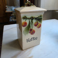 Antike Jugendstil Vorratsdose Keramik "Kaffee" oder "Zucker" ca. 1925