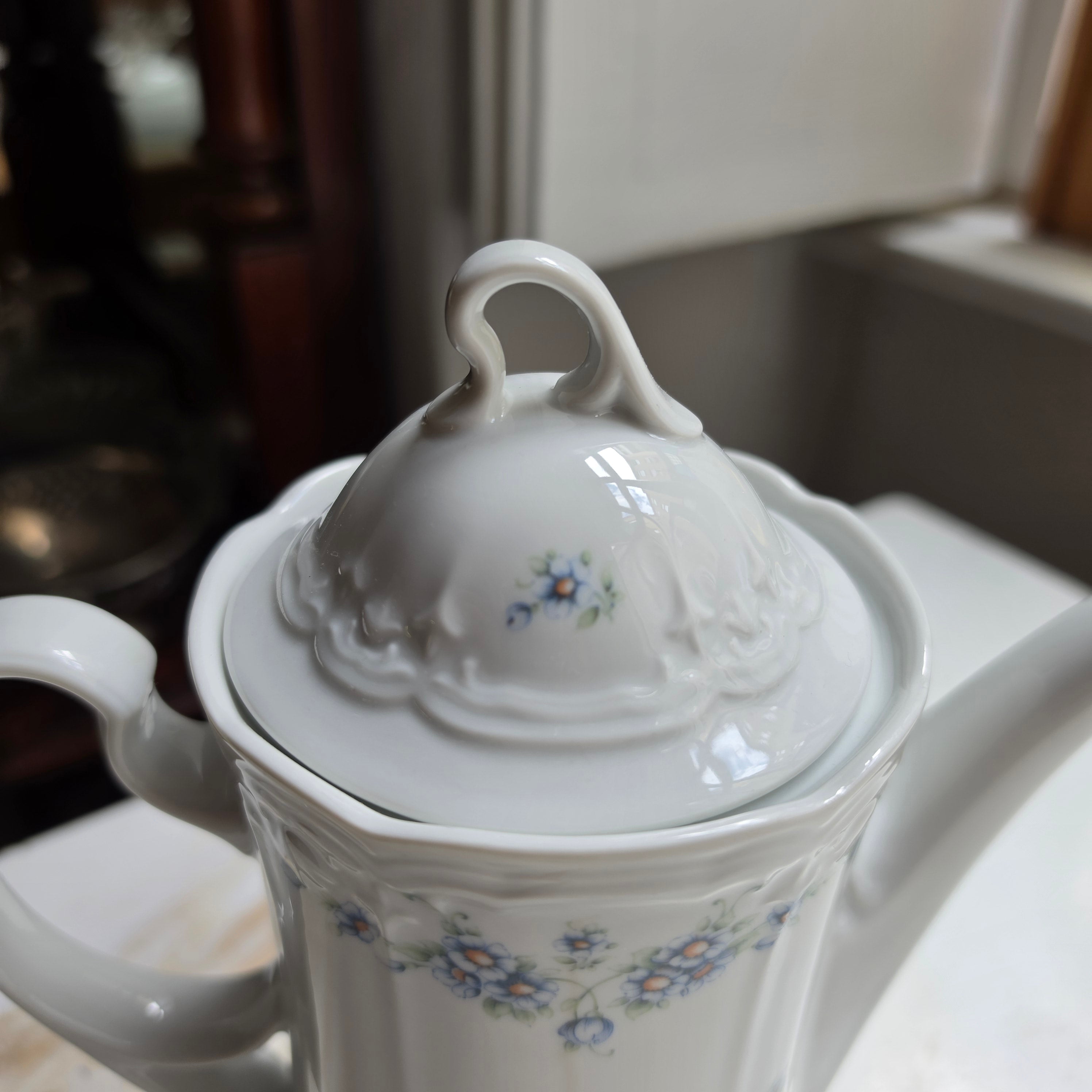 Seltmann Weiden "Julia" - Porzellan Kaffeekanne - mit Floralmuster