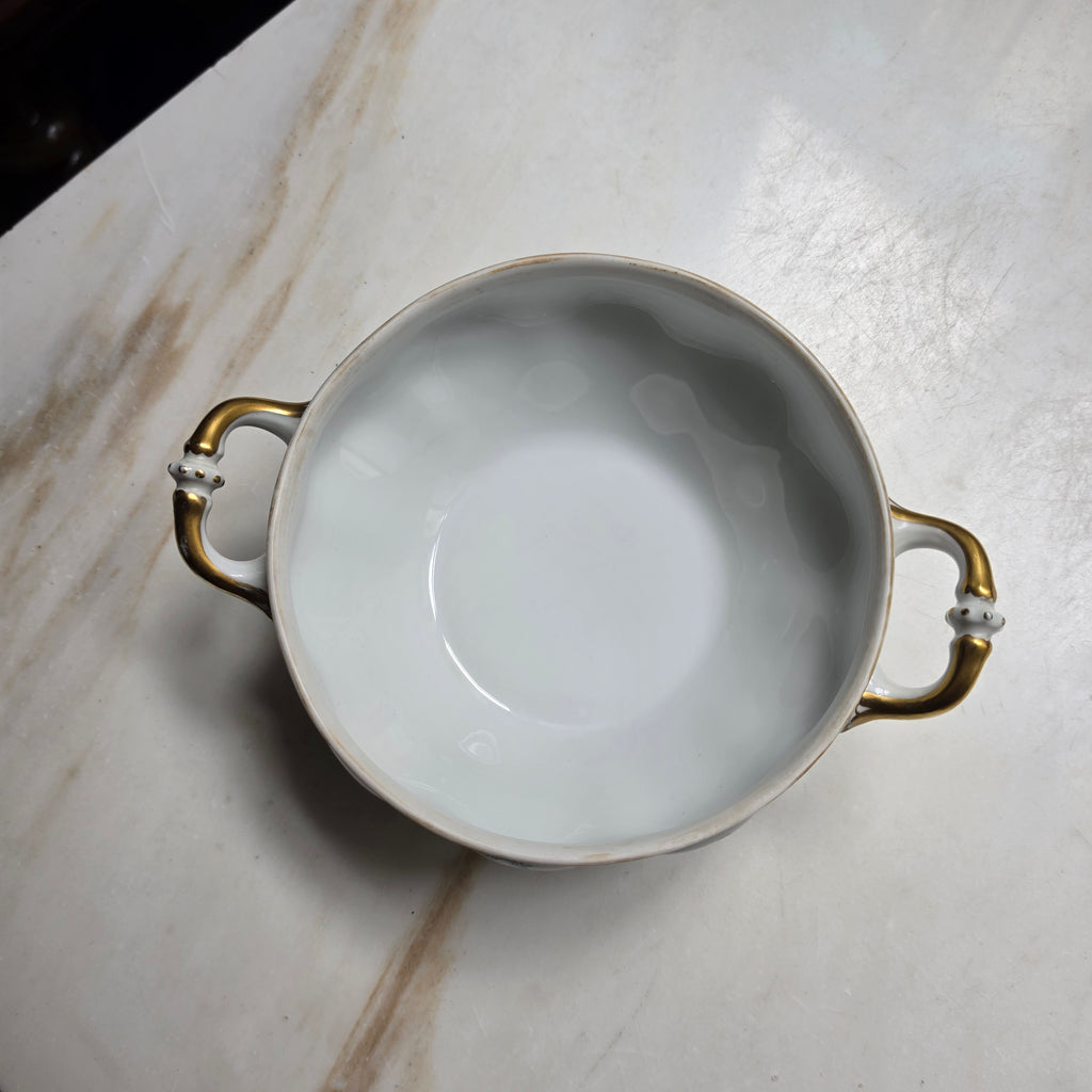 Antike Rosenthal Schale „Bavana“ – Edle Servierschale mit Goldstaffage & Ornamenten – Jugendstil