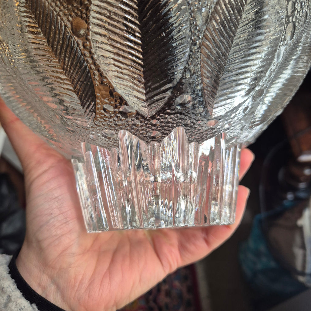 Vintage Lausitzer Glas Schale Medea Kristallschale