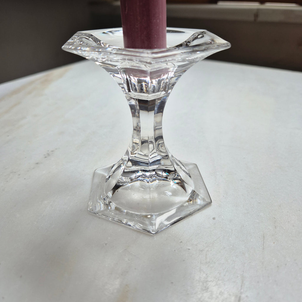 Vintage Kerzenhalter Kristall