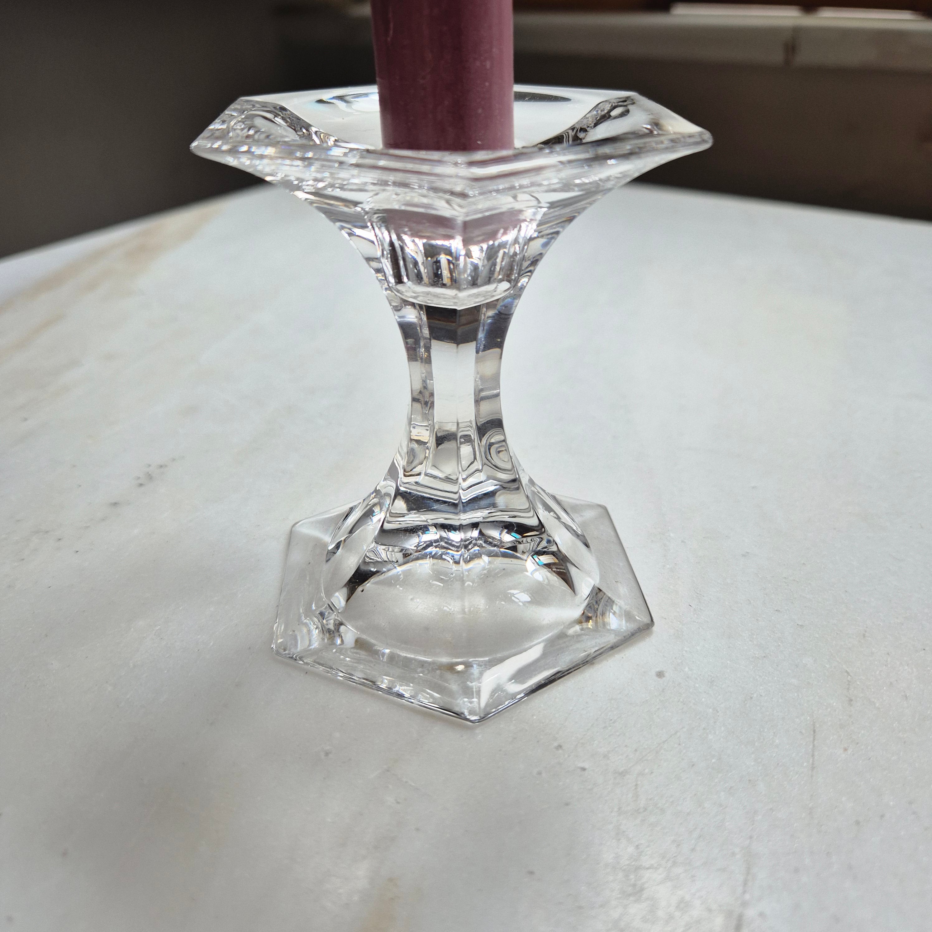 Vintage Kerzenhalter Kristall