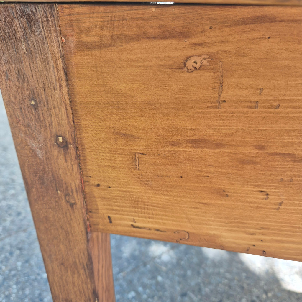 Antiker Biedermeier Tisch von 1860 - Vollholz Fichte - aufgearbeitet 70x100cm