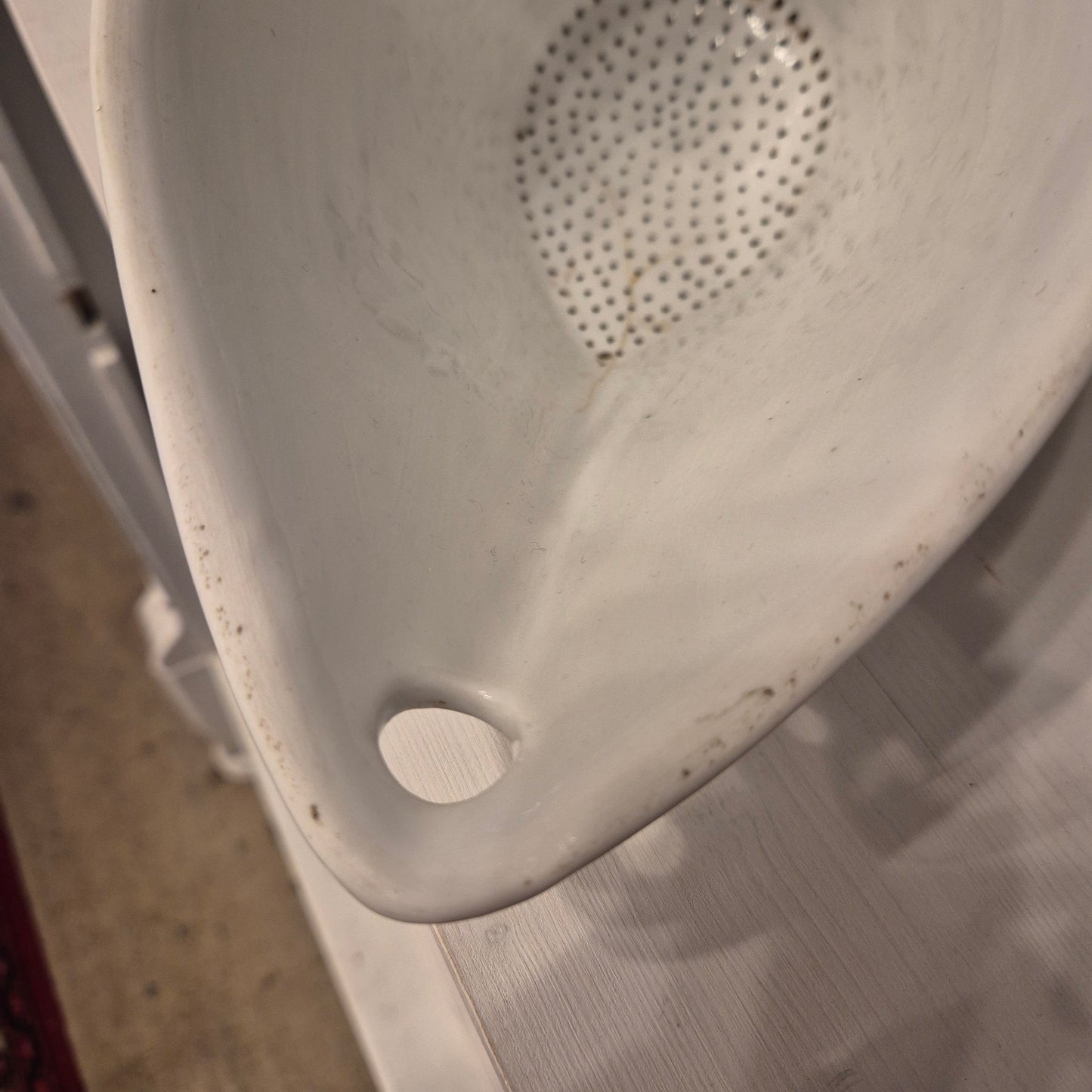 Antikes Sieb Porzellan Wandsieb Zwiebelmuster blau weiß