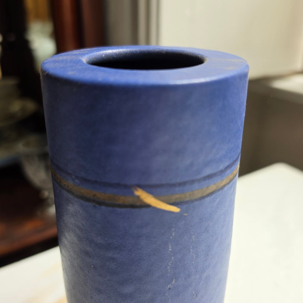 Vintage Adrano Keramik Zylindervase – Handarbeit – 60er/70er Jahre