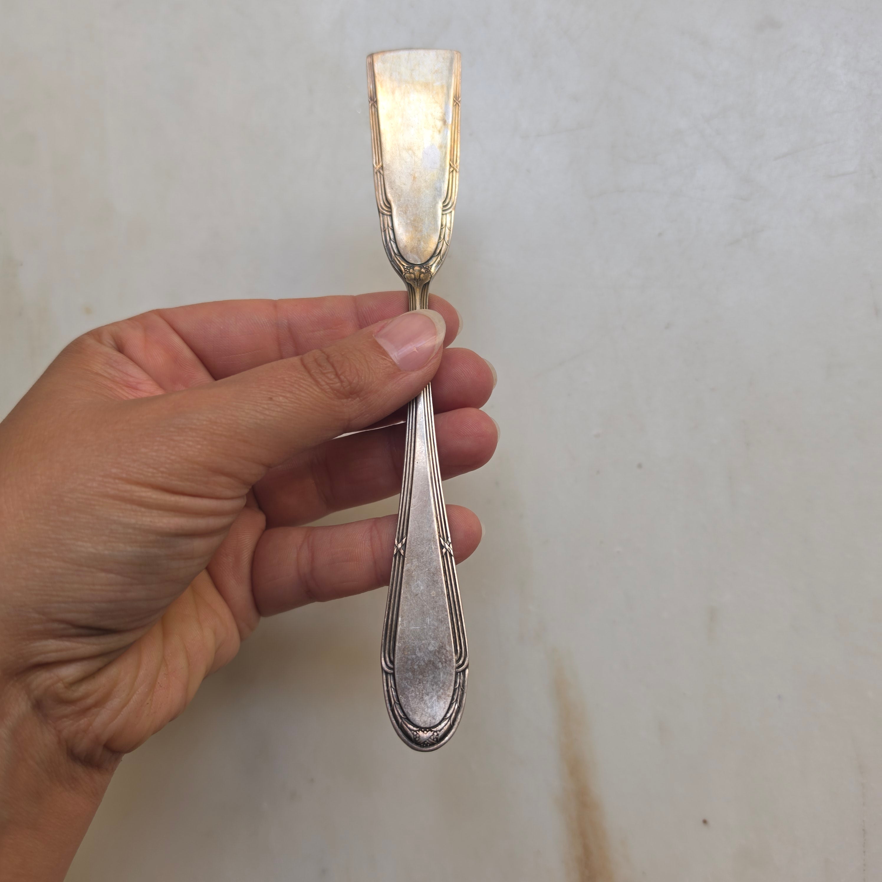 Antikes WMF Buttermesser - Butterspachtel 90er Versilberung – Jugendstil