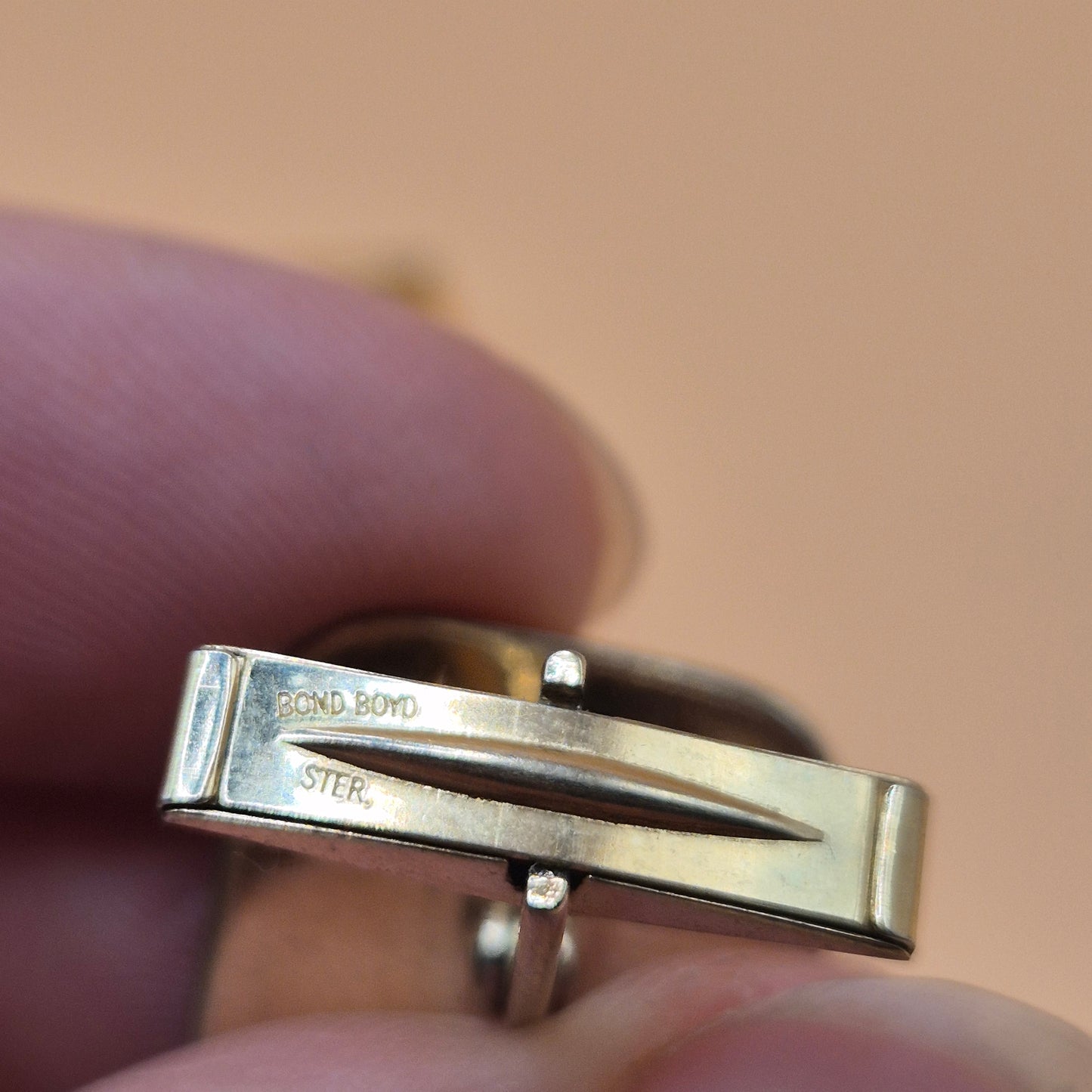 Antike Vintage Manschettenknöpfe Sterling Silber mit Wappen "Preußen" goldfarbend