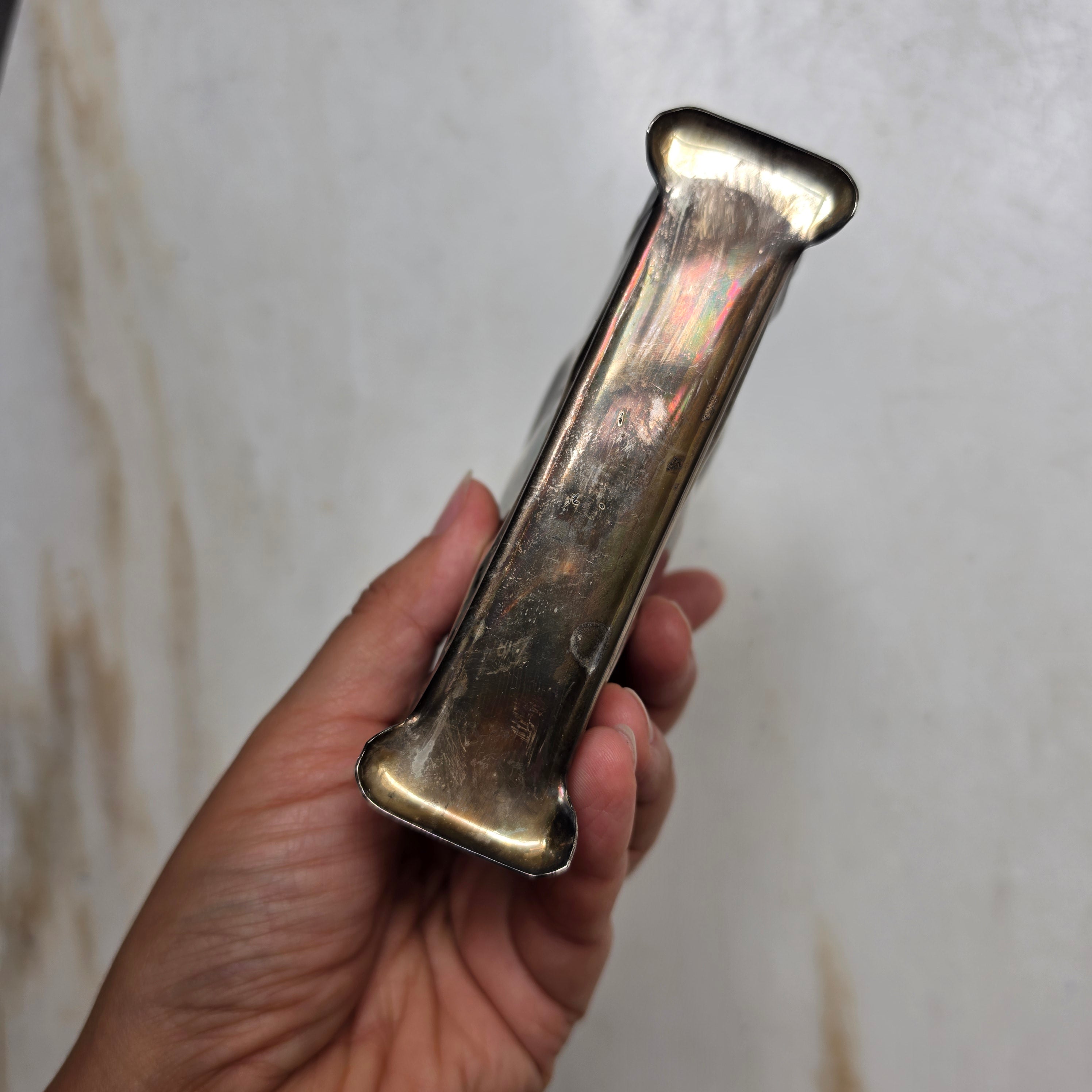 Antiker Chippendale 30er Jahre Serviettenhalter versilbert zum Aufpolieren!