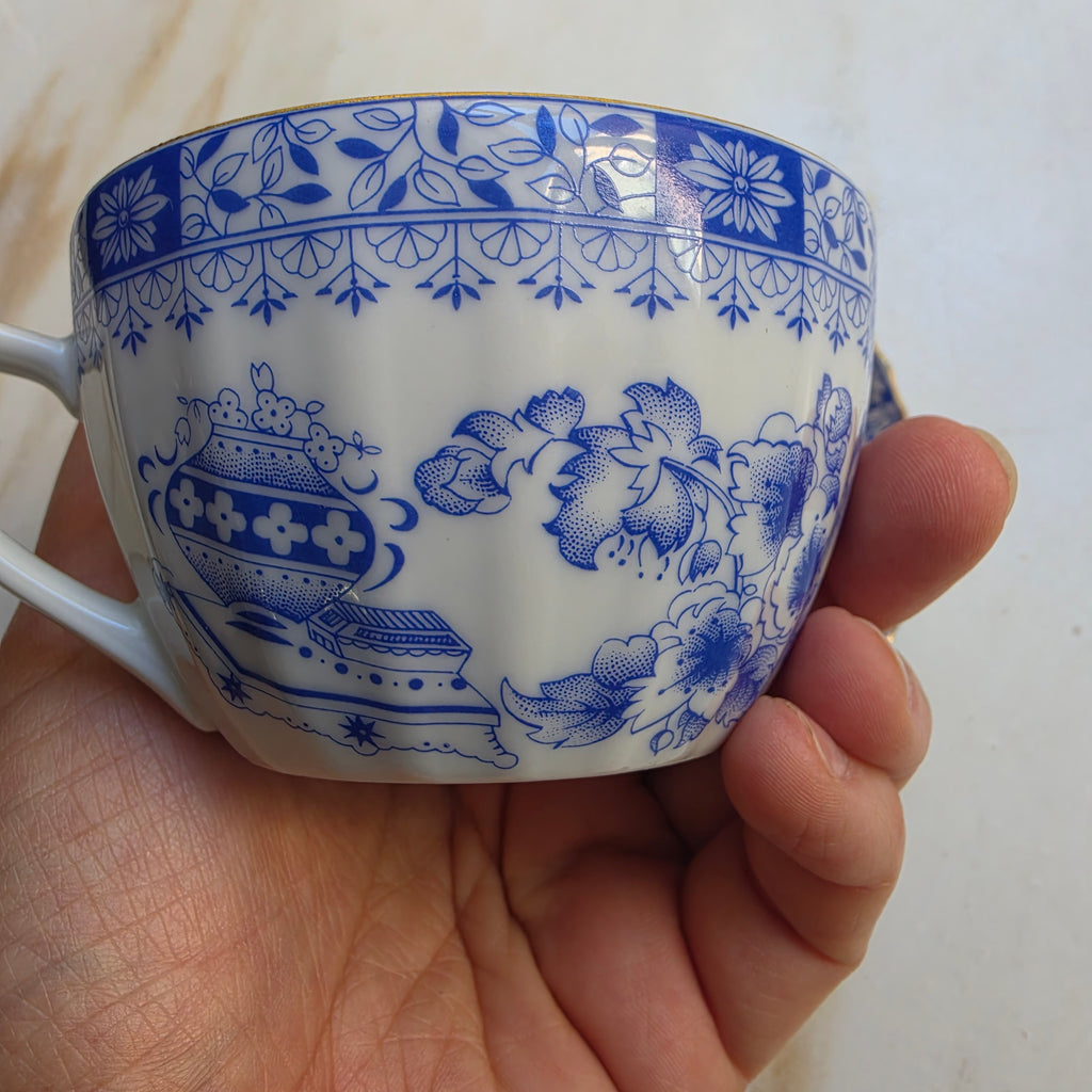 1x Tasse mit Untertasse - China Blau - Seltmann Weiden Bayern