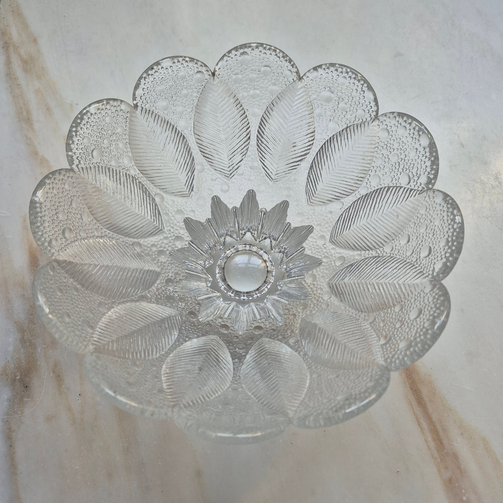 Vintage Lausitzer Glas Schale Medea Kristallschale