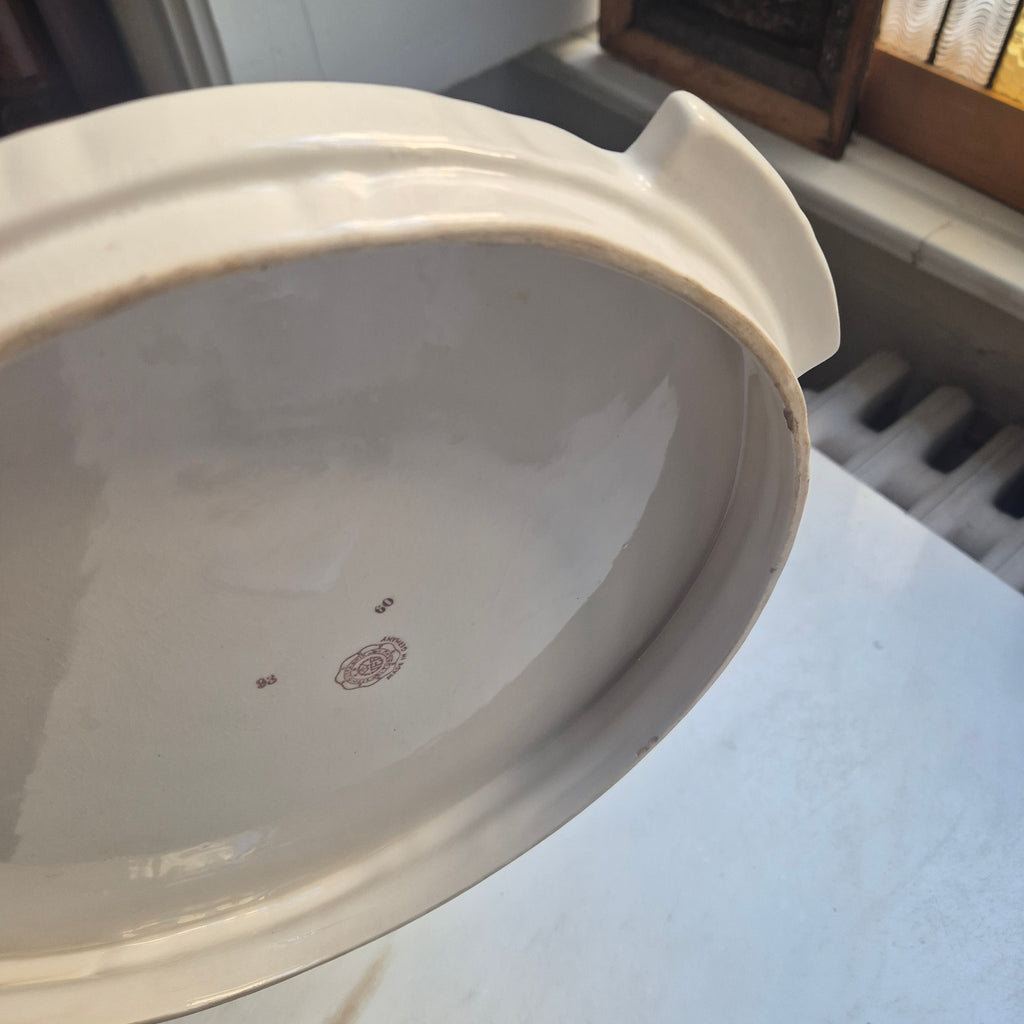Antike Keramik Vintage Kuchenplatte / Tortenplatte  50er/60er Jahre Landhaus
