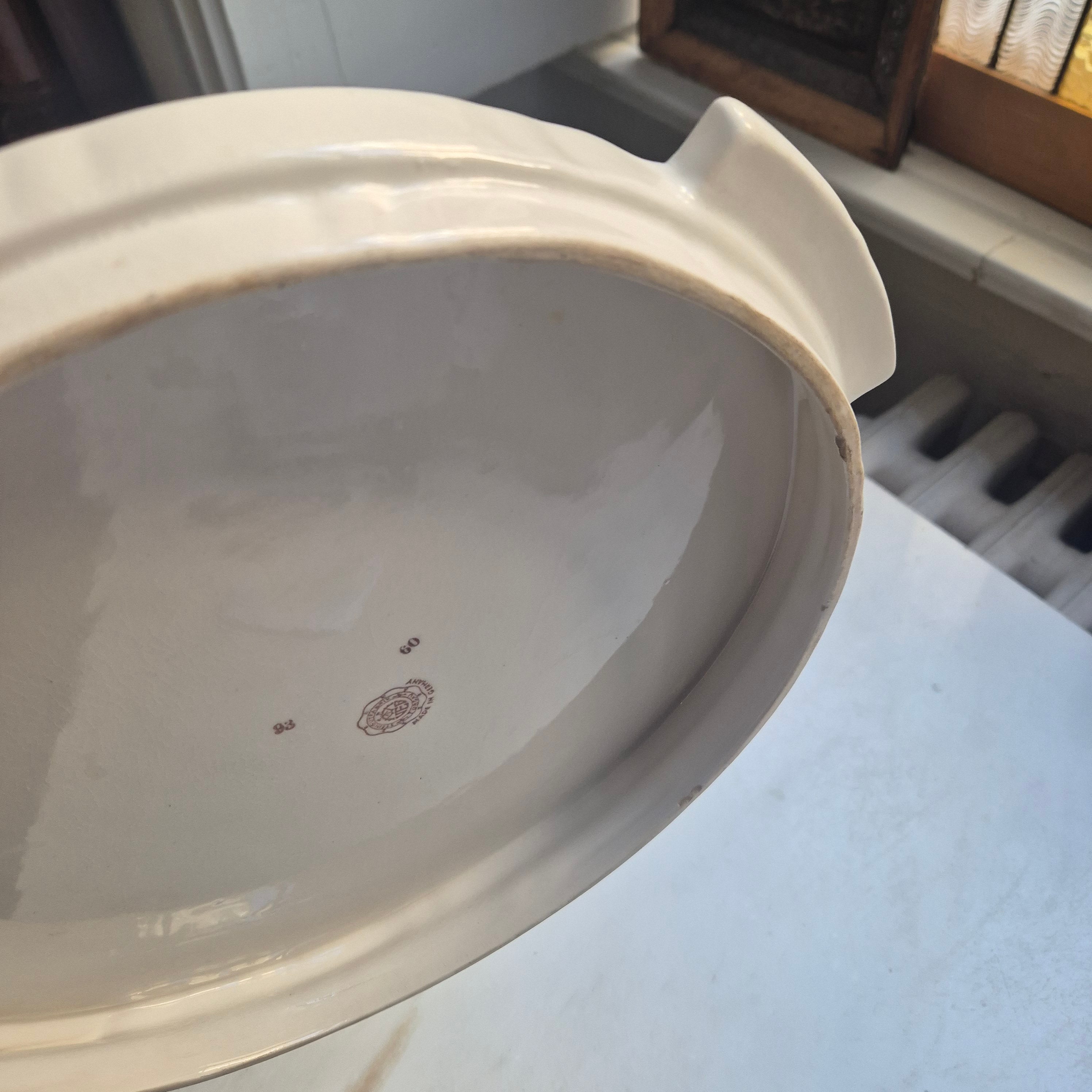 Antike Keramik Vintage Kuchenplatte / Tortenplatte  50er/60er Jahre Landhaus