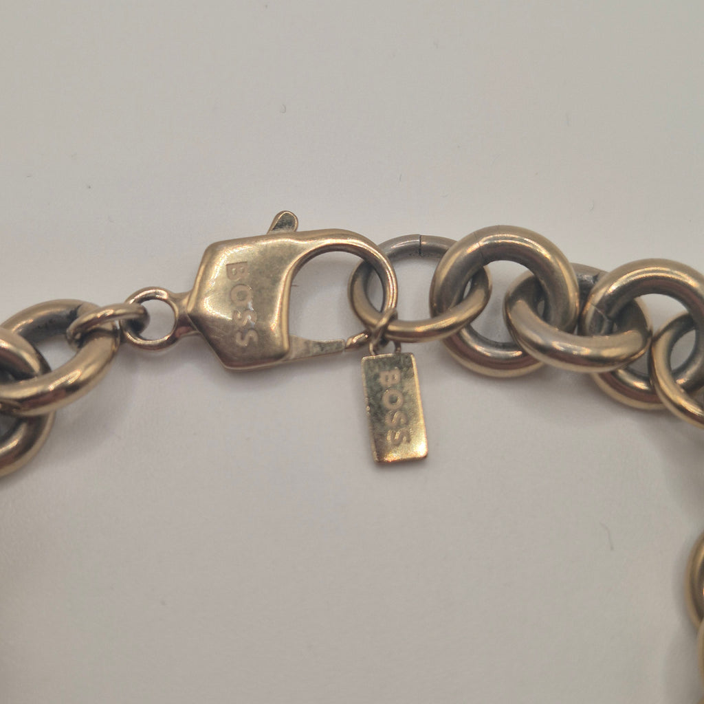 Vintage BOSS Kette mit Herzanhänger – Authentischer Look