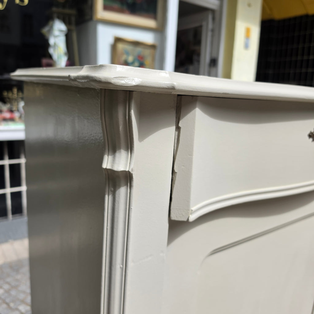 Antikes Gründerzeit-Vertiko um 1890 – Graubeige - Shabby Chic