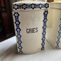 Antike Jugendstil Vorratsdose Keramik "Gries" oder "Graupen" ca. 1925