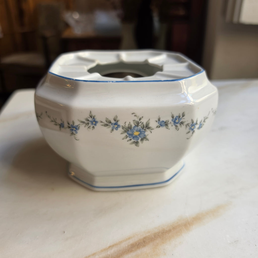 Vintage Stövchen von Seltmann Weiden weiß blau