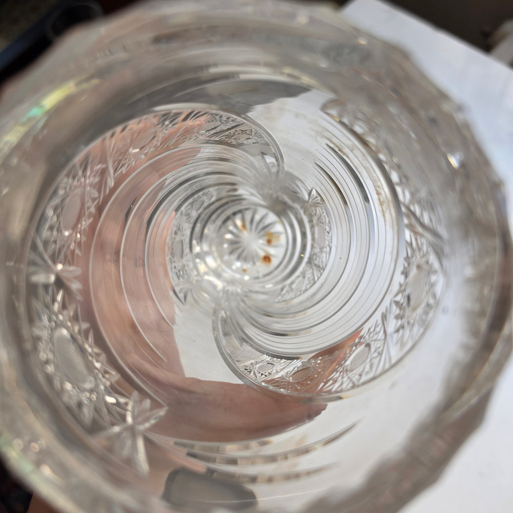 Handgeschliffene Kristall Vase - Rossi Czech Glass