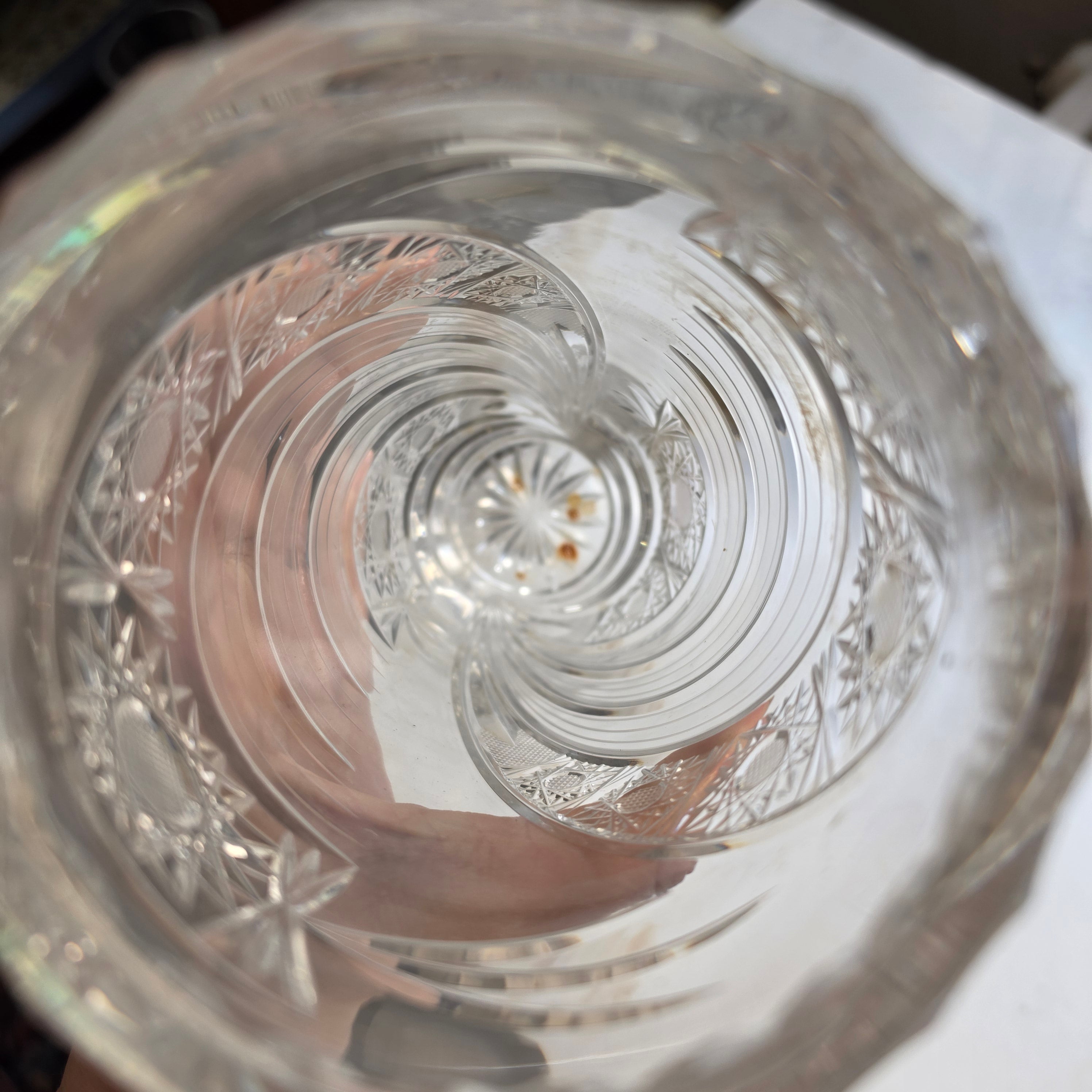Handgeschliffene Kristall Vase - Rossi Czech Glass