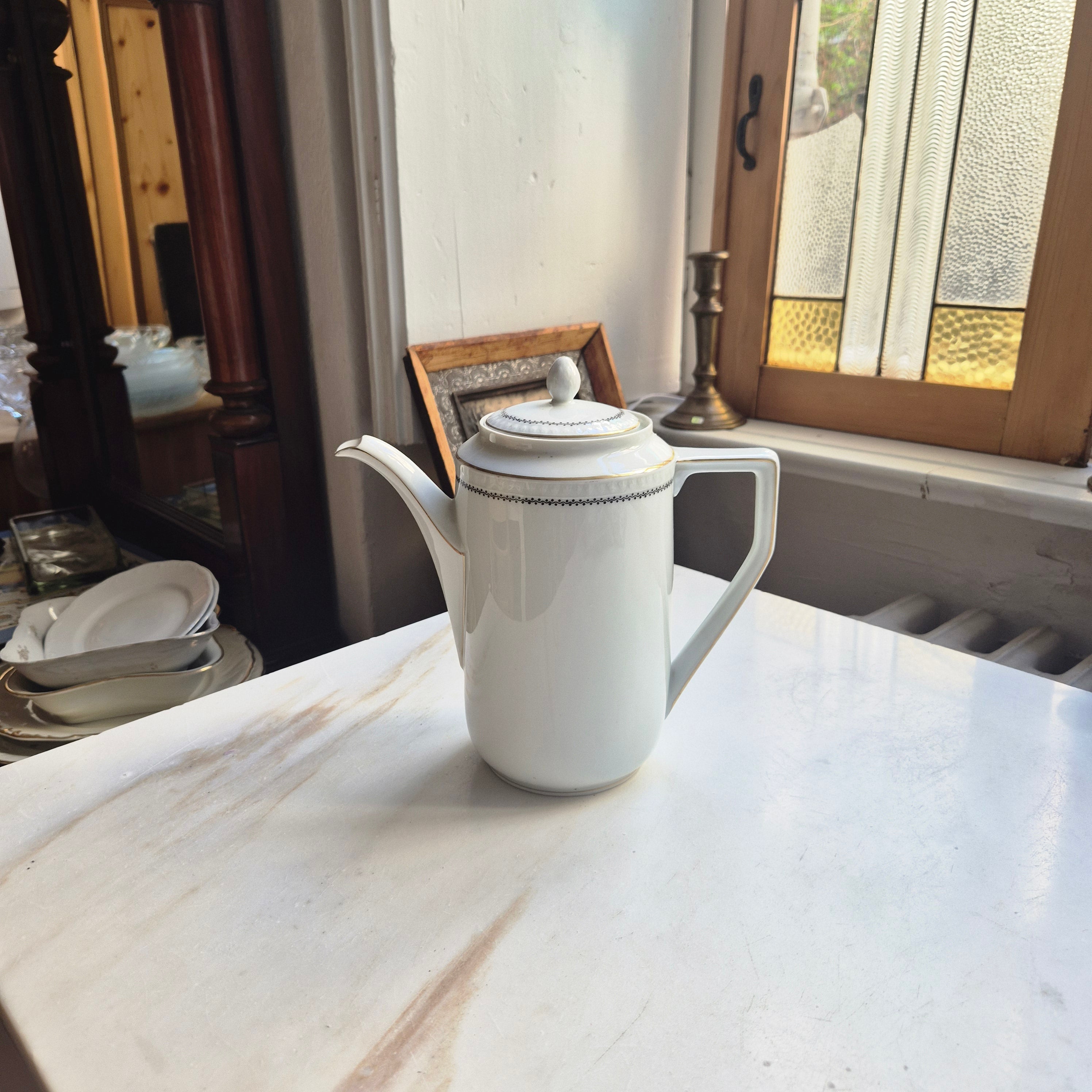 Silesia Kaffeekanne Porzellan - elegant & groß