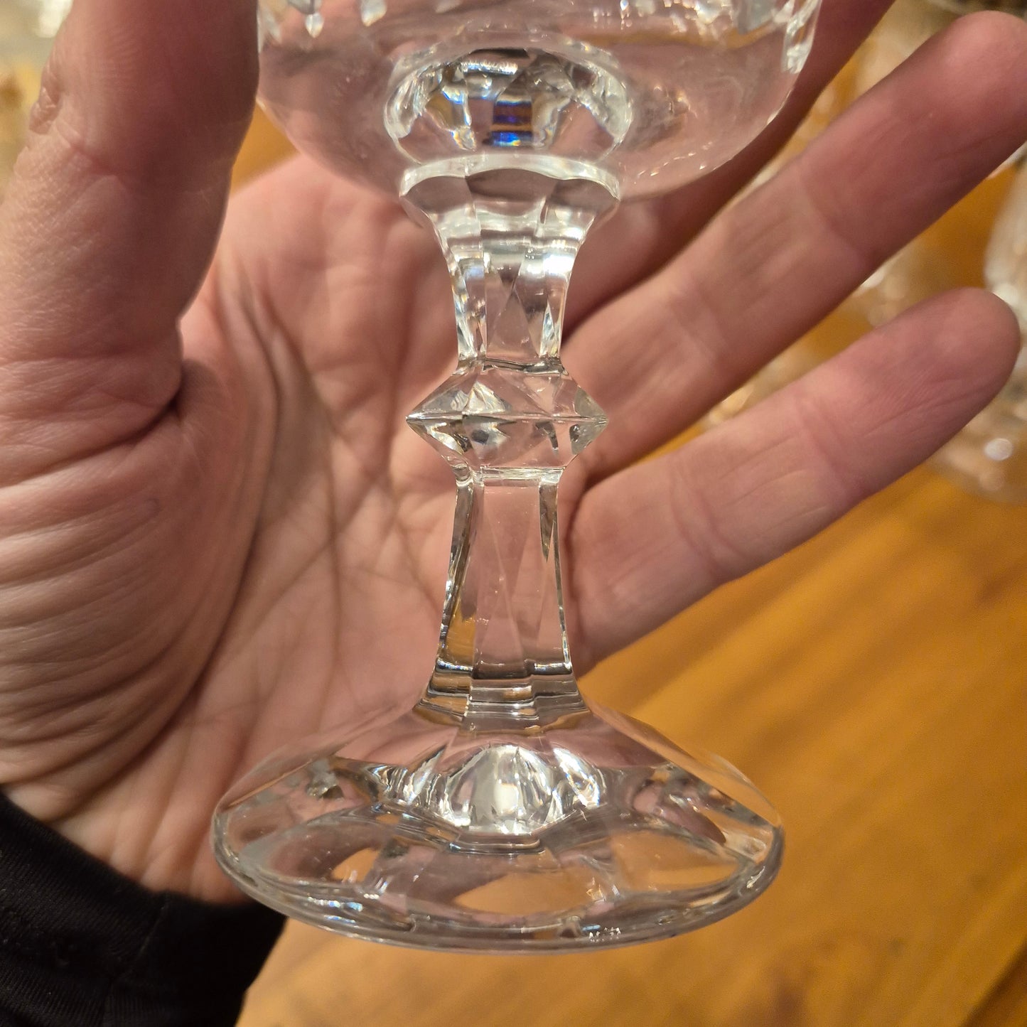 6x Vintage Kristall Weingläser Stilgläser