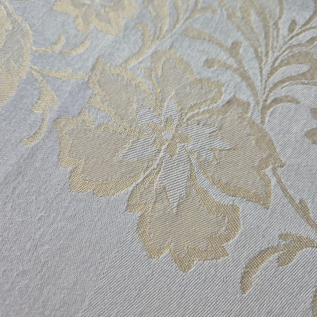 Vintage Tischdecke Pastellgelb 100x120cm Landhaus French