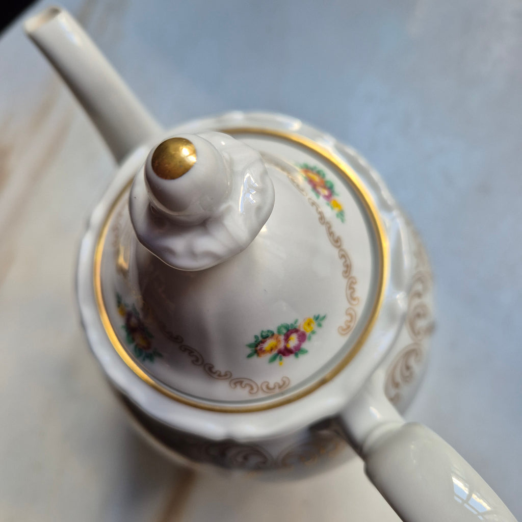 Vintage Porzellan Kaffe-oder Teekanne von Weimar