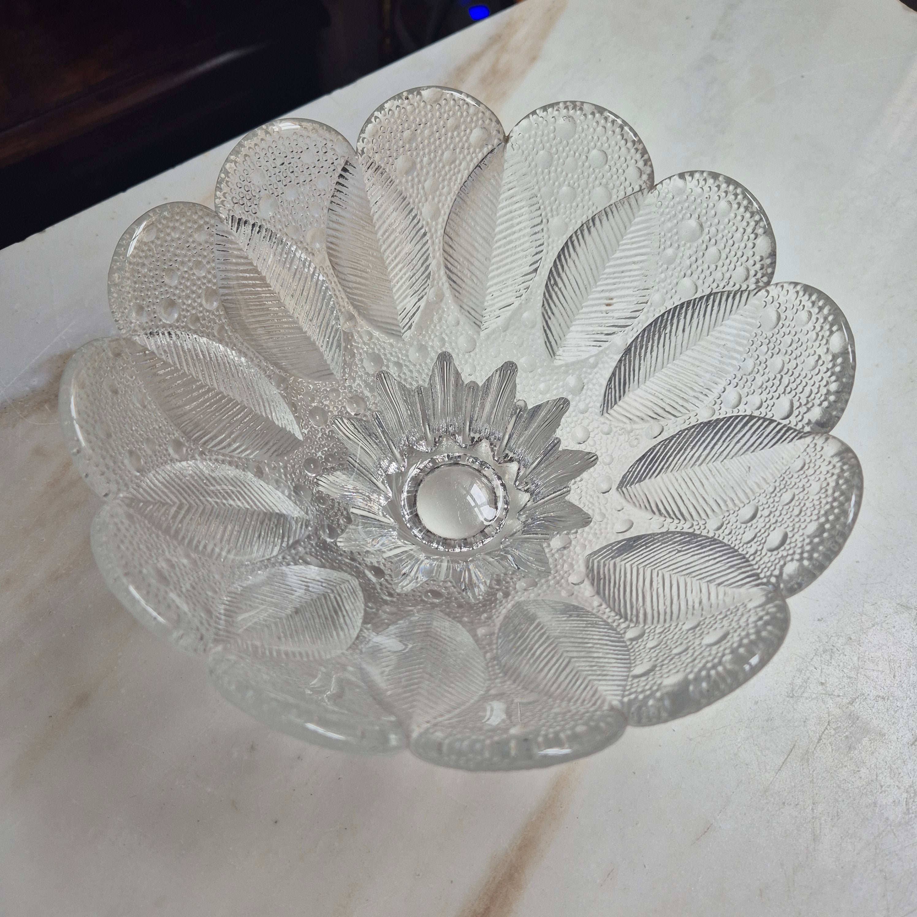 Vintage Lausitzer Glasschale - Medea Kristallschale