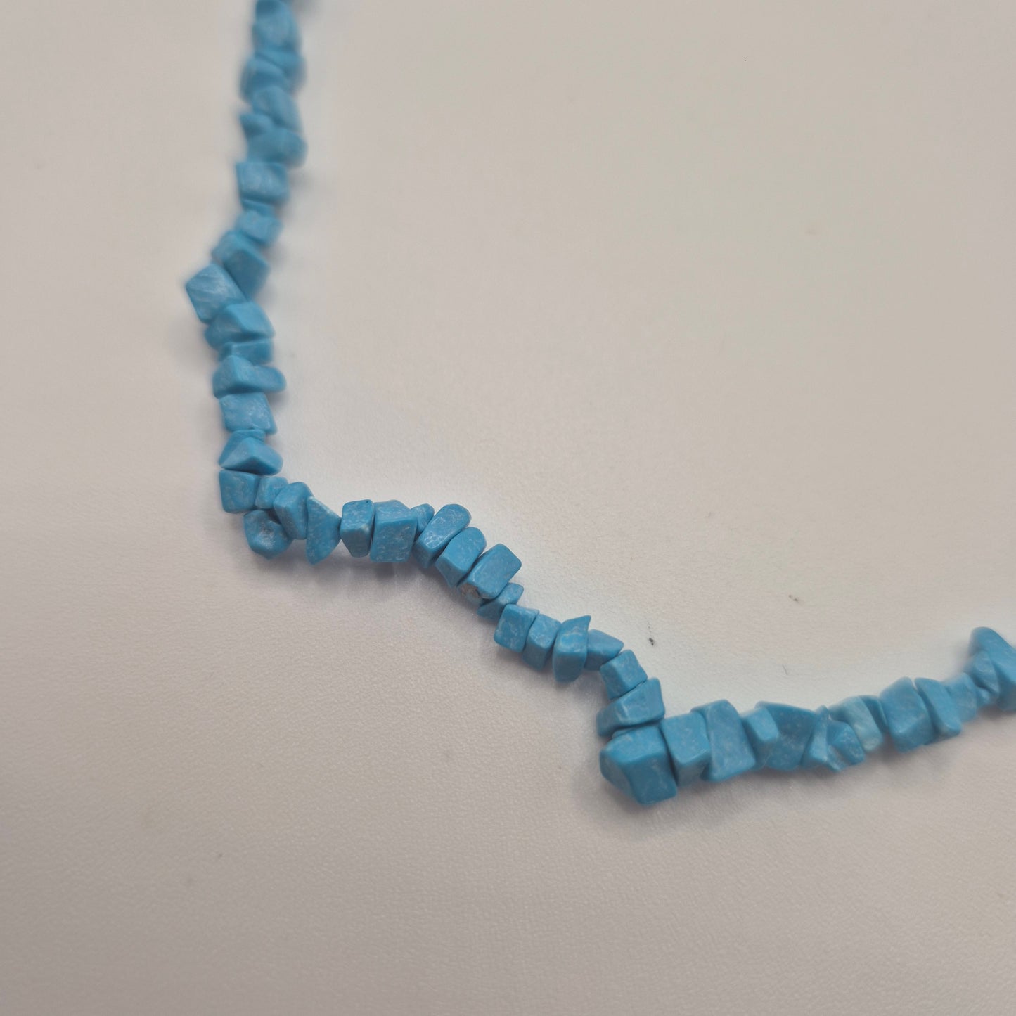 Charmante Vintage-Splitterkette – Türkis-Look für natürliches Flair