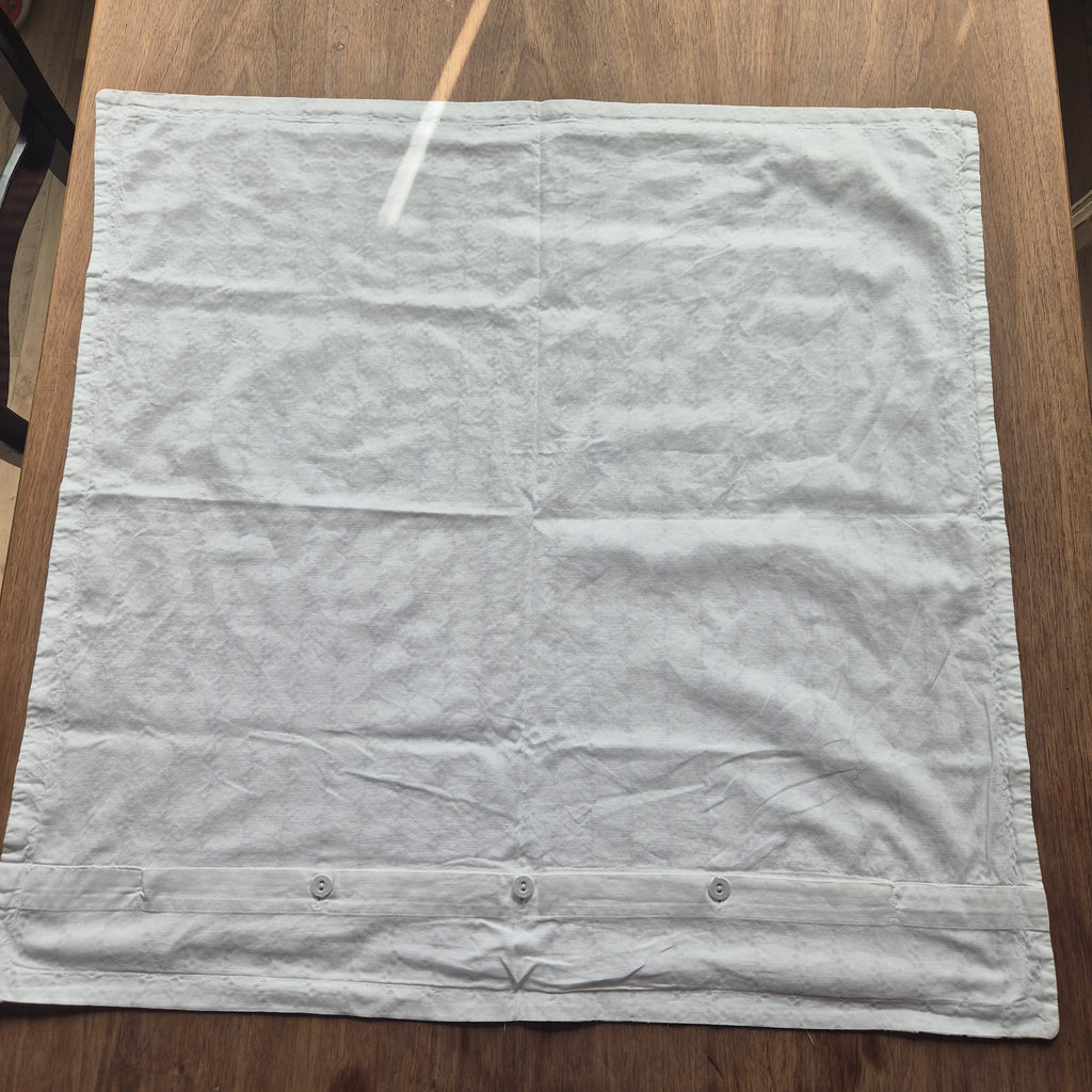 Antiker Kissenbezug mit Spitze Kissenhülle 70x68cm weiß 🤍