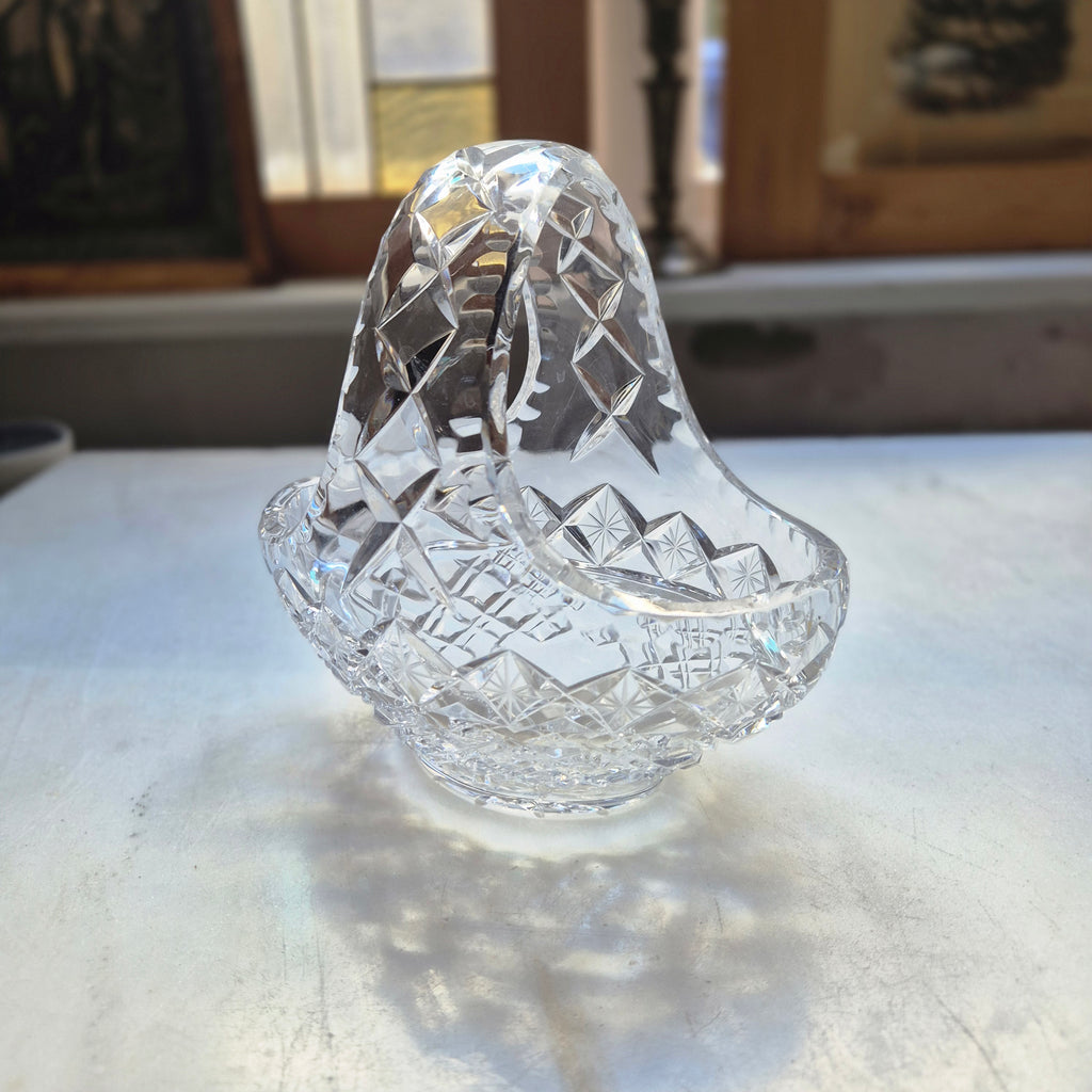 Vintage Glas Schale Obstschale Gebäck Bonbon Konfekt Korb Ostern