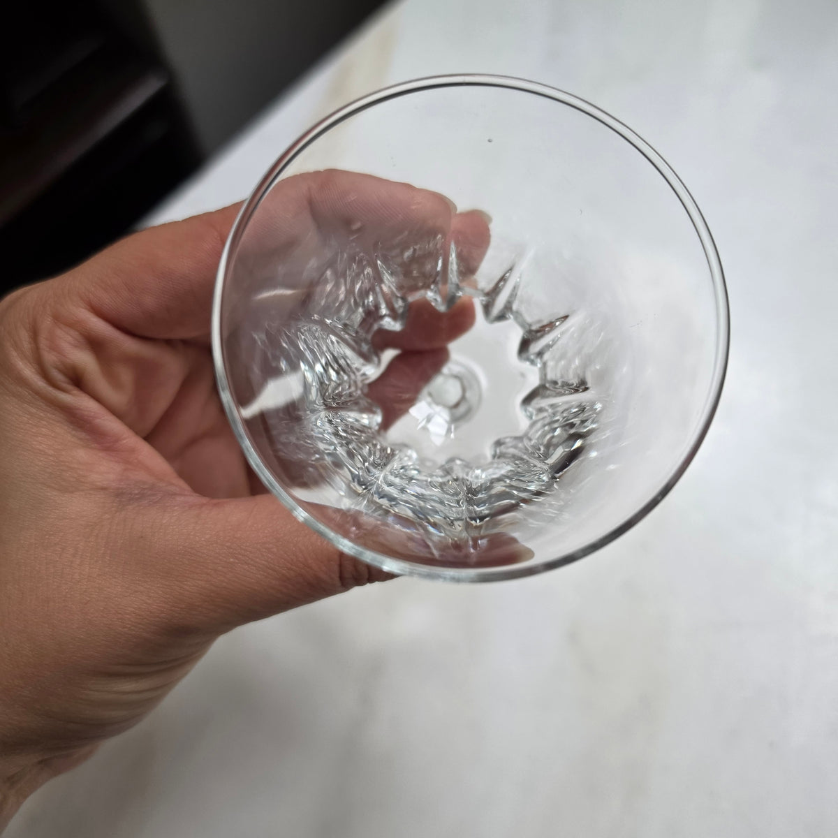 Elegantes Aperitif- & Likörglas mit Facettenschliff – Kristallklares Stielglas