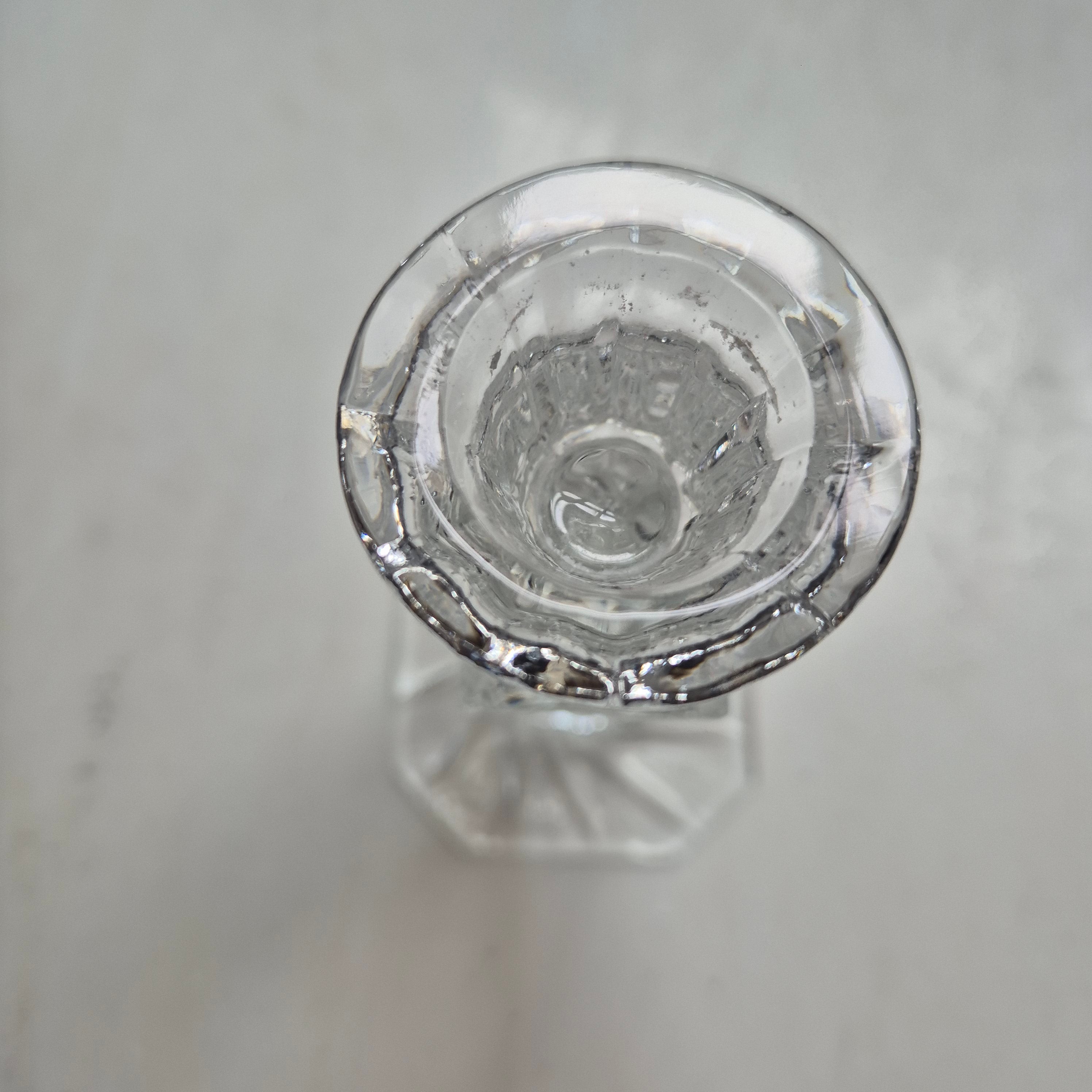 Vintage Kerzenhalter Kristall Glas Kerzenständer