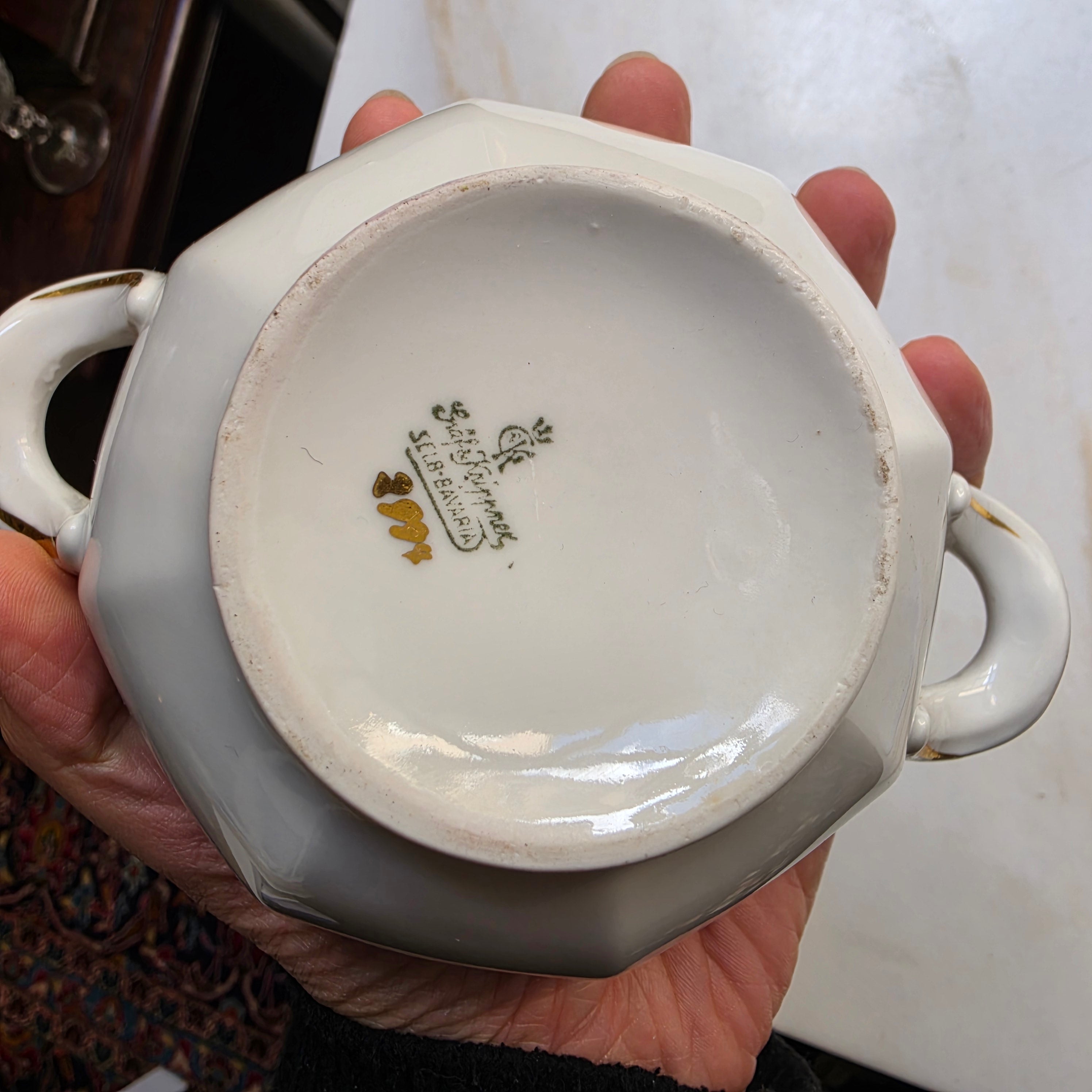 Edle Vintage Porzellan Zuckerdose – Selb-Bavaria