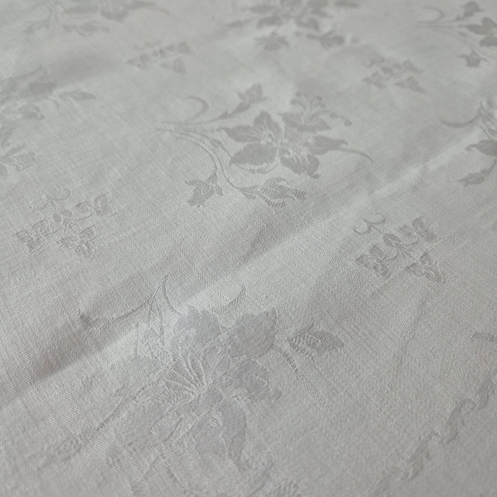 Antike Jugendstil Serviette Damast Baumwolle Monogramm M.weiß 71x68cm