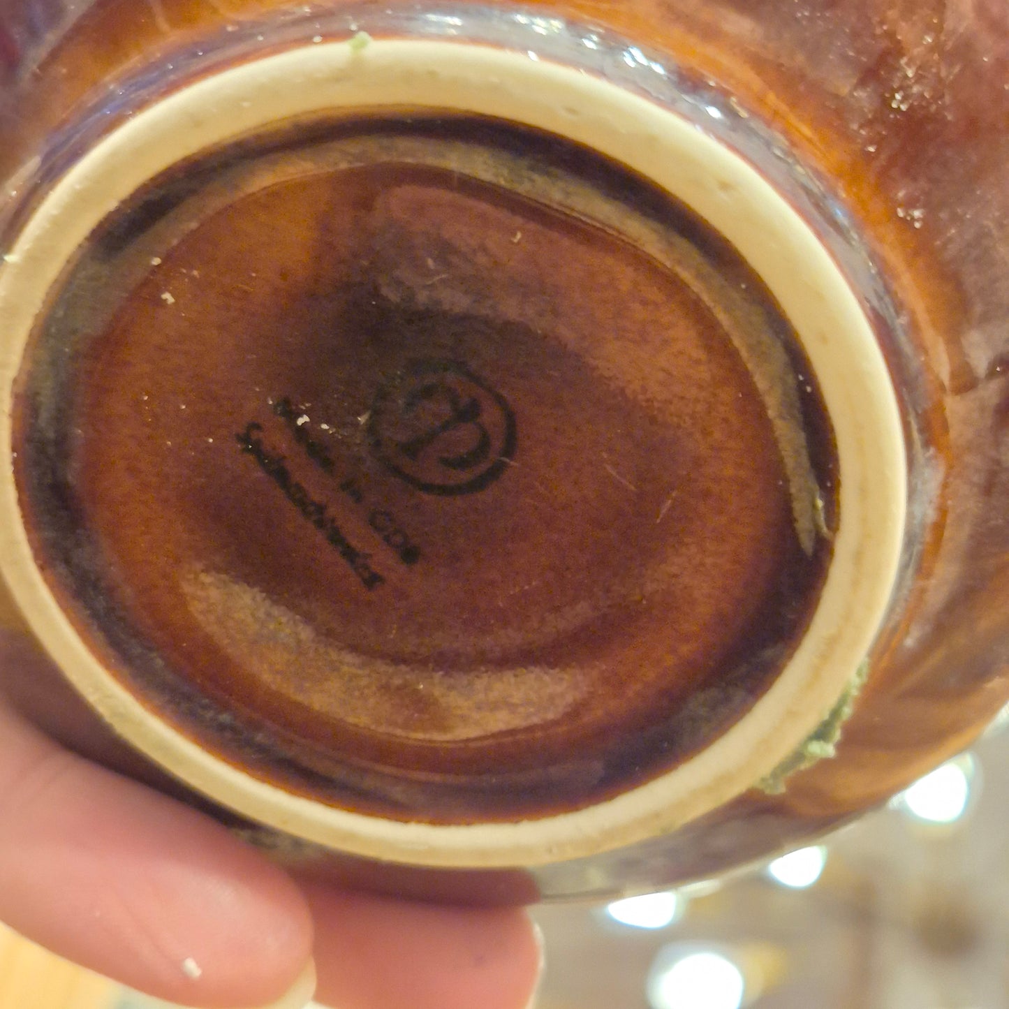 Handgemachte Sojawachskerze Weihnachtesgeschenk Sahne Dessert in Antiker Keramik Suppentasse GDR