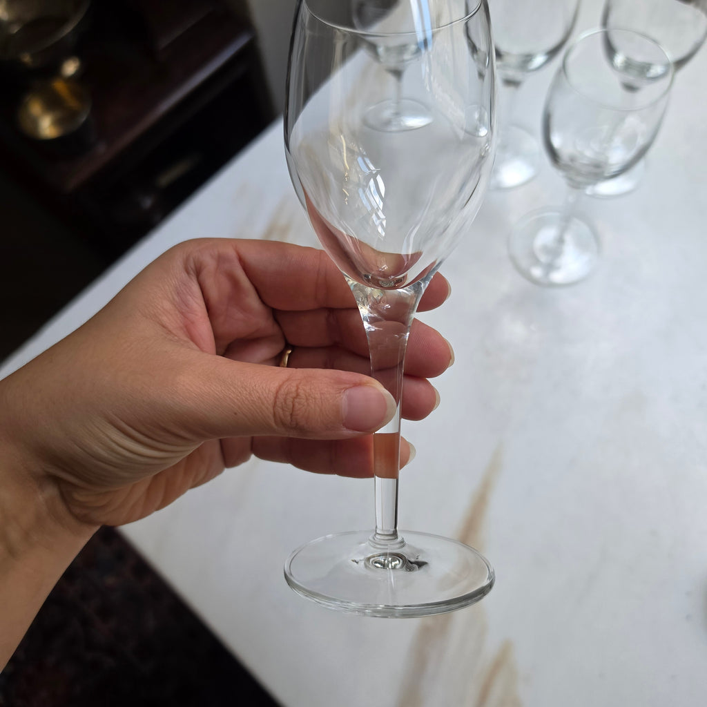 Elegantes 5-teiliges Weinglas-Set / Likörglas-Set aus Kristallglas – Zeitloses Design