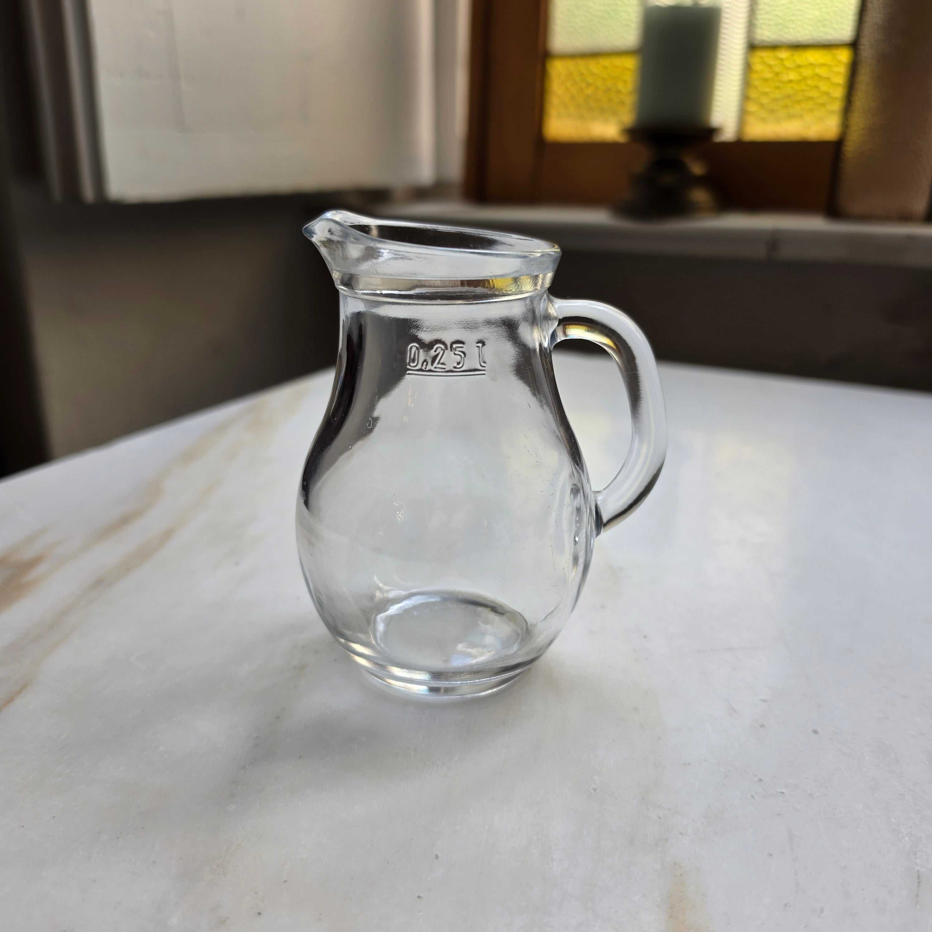 Kleiner Glaskrug 0,25 Liter – Vintage Karaffe
