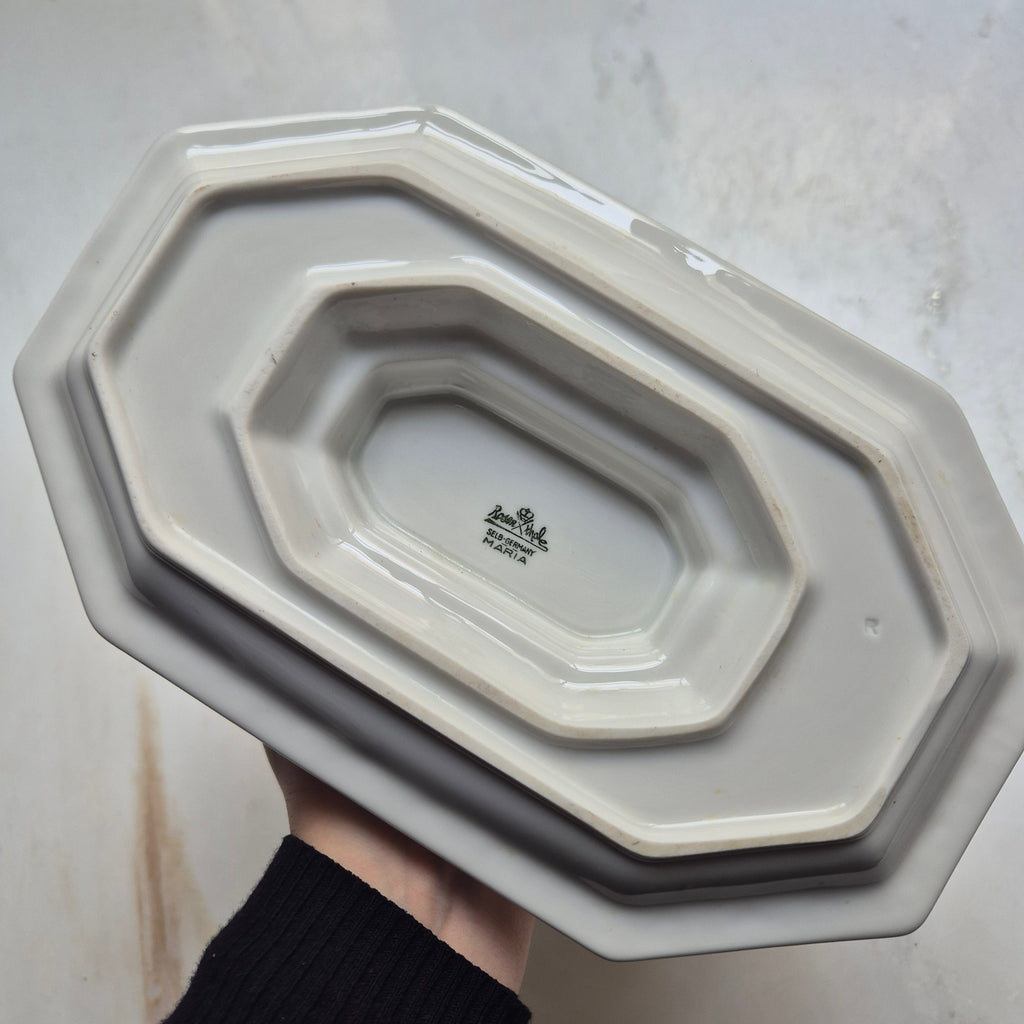 Antike Sauciere Schüssel Porzellan Rosenthal Maria weiß